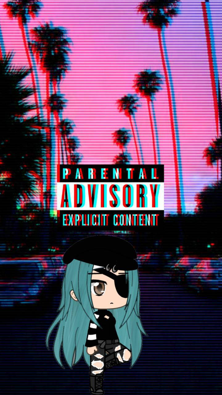 Gacha Life, teal hair, eye patch, HD Phone Wallpaper