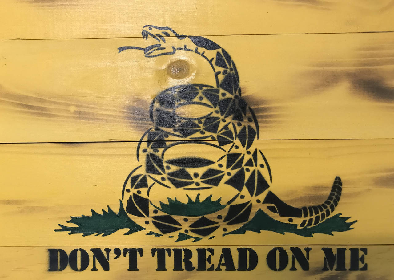 Gadsden Flag, yellow wood planks, green grass, HD Desktop Wallpaper