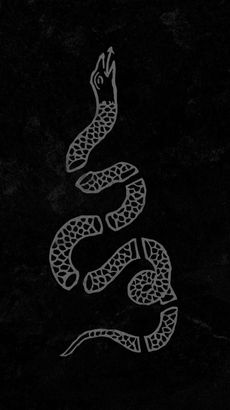 Gadsden Flag, silver snake, geometric scales, HD Phone Wallpaper