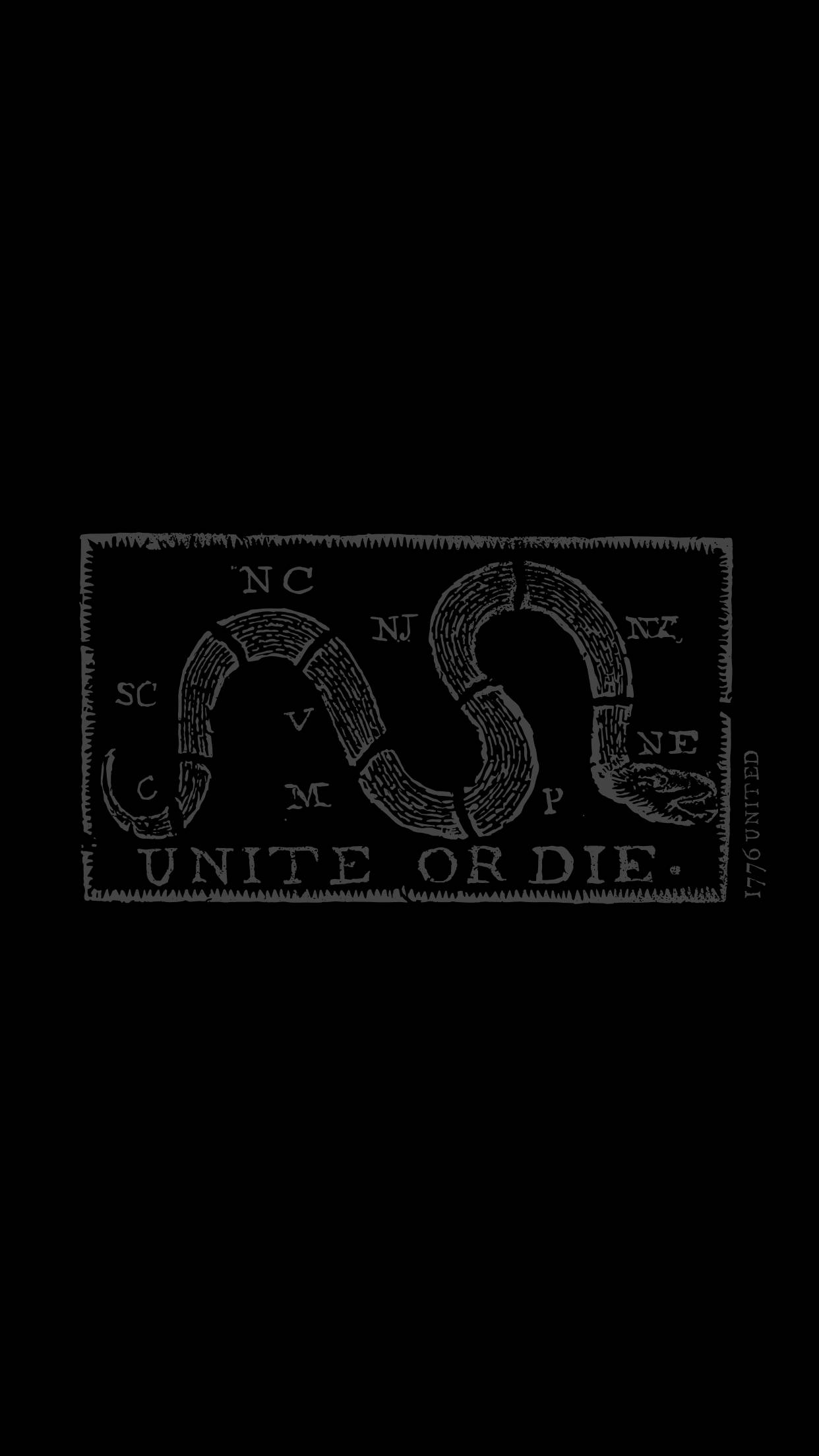 Gadsden Flag, black and white, coiled snake, Full HD Phone Wallpaper