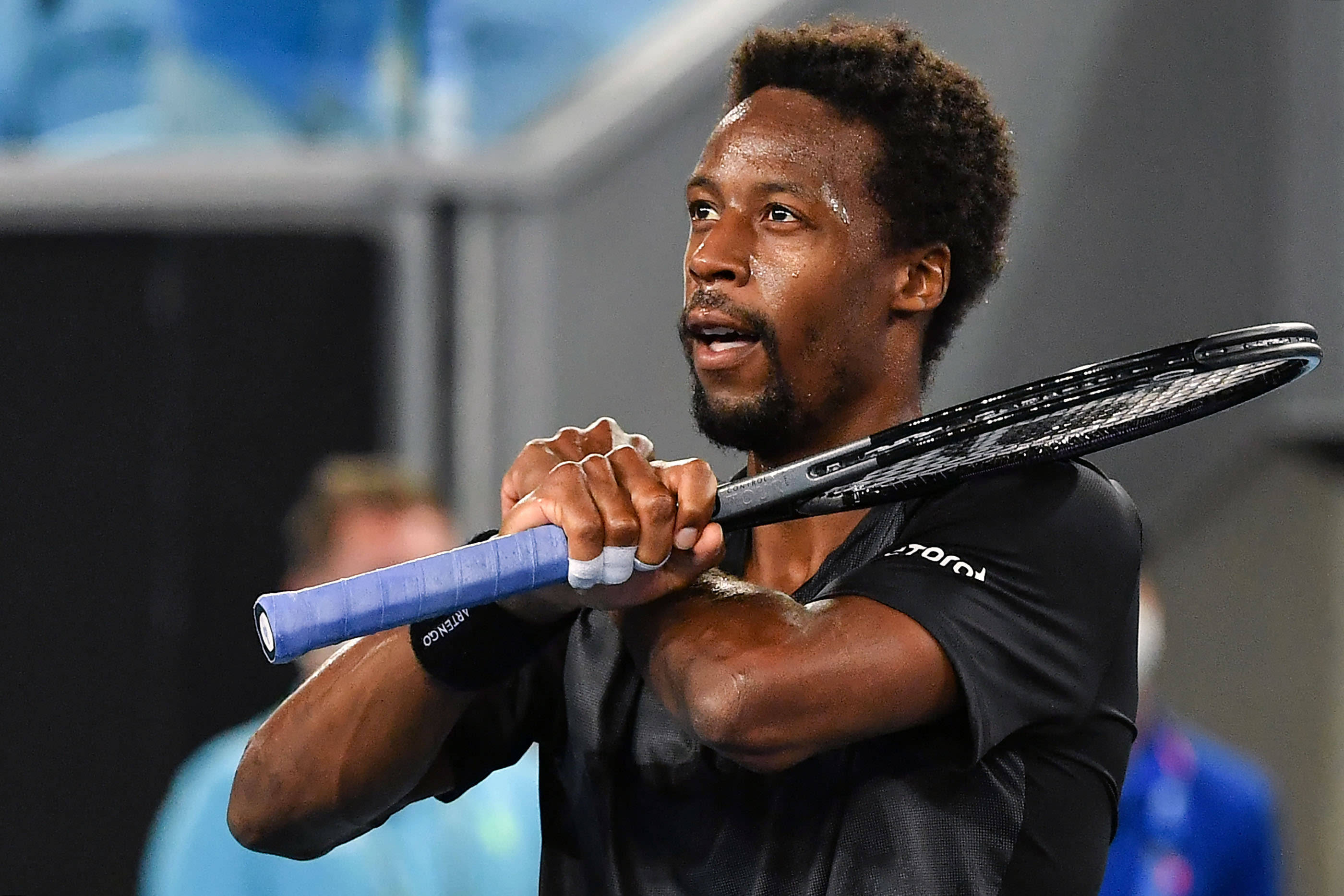 Gael Monfils, tennis player, racket, 2K Desktop Wallpaper