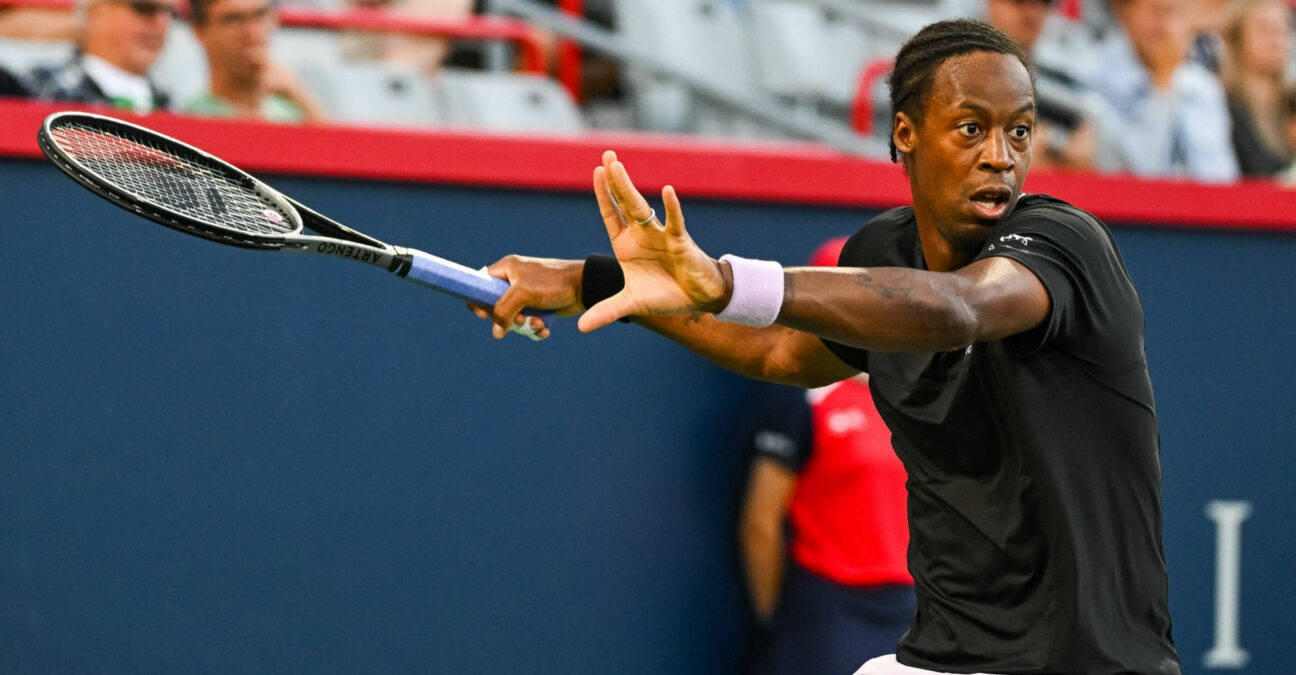 Gael Monfils, tennis player, racket, HD Desktop Wallpaper