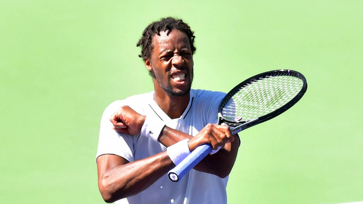Gael Monfils, dreadlocks, racket, SD Desktop Wallpaper