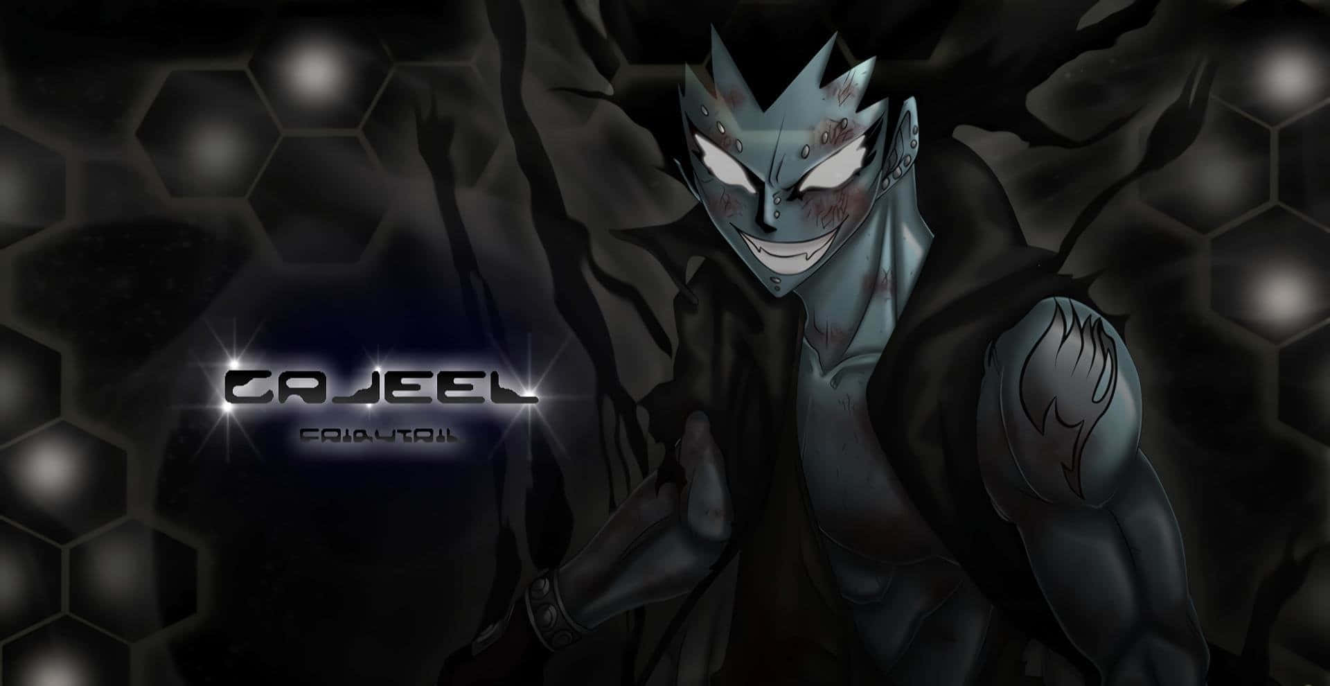 Gajeel Redfox, spiked mask, glowing eyes, Full HD Desktop Wallpaper