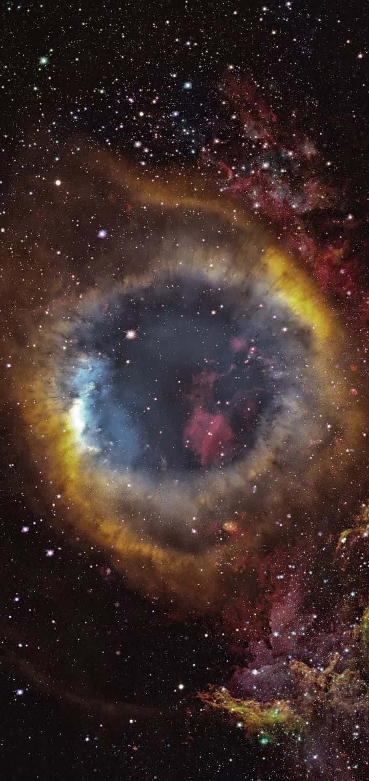 Galactic Center, cosmic eye nebula, fiery orange, HD Phone Wallpaper