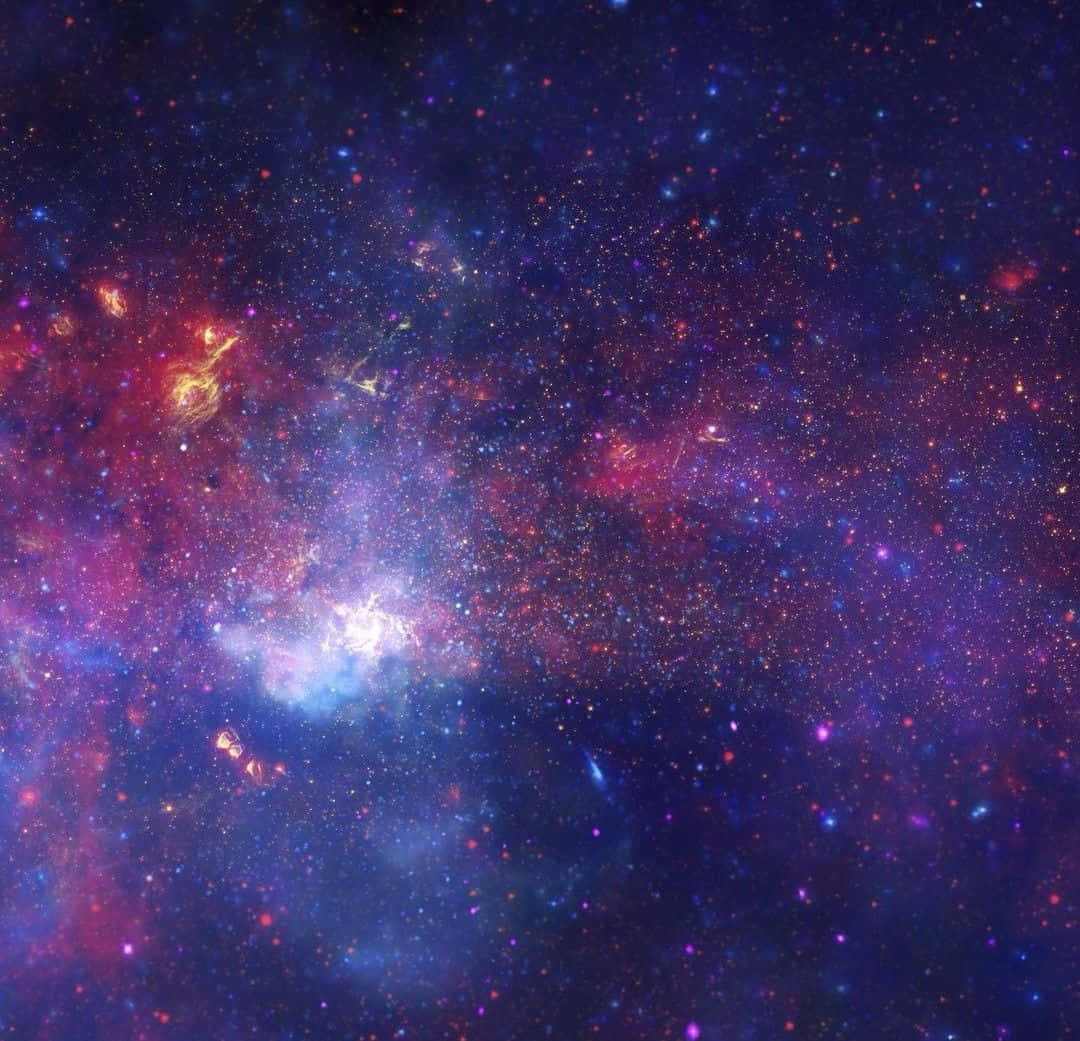 Galactic Center, nebulae, vivid purples, SD Desktop Wallpaper