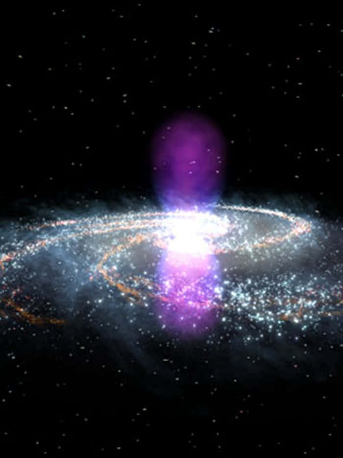 Galactic Center, purple, white, SD Phone Wallpaper