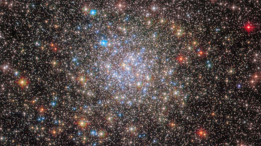 Galactic Center, stars, blue, SD Desktop Wallpaper