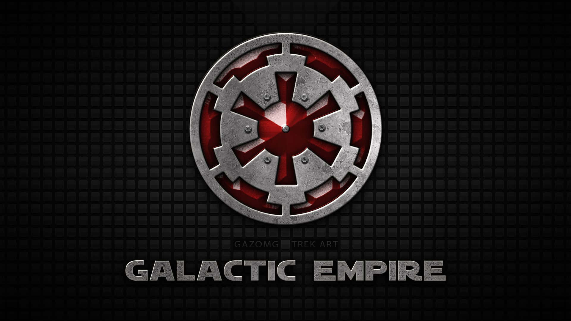 Galactic Empire, metallic red, silver, Full HD Desktop Wallpaper