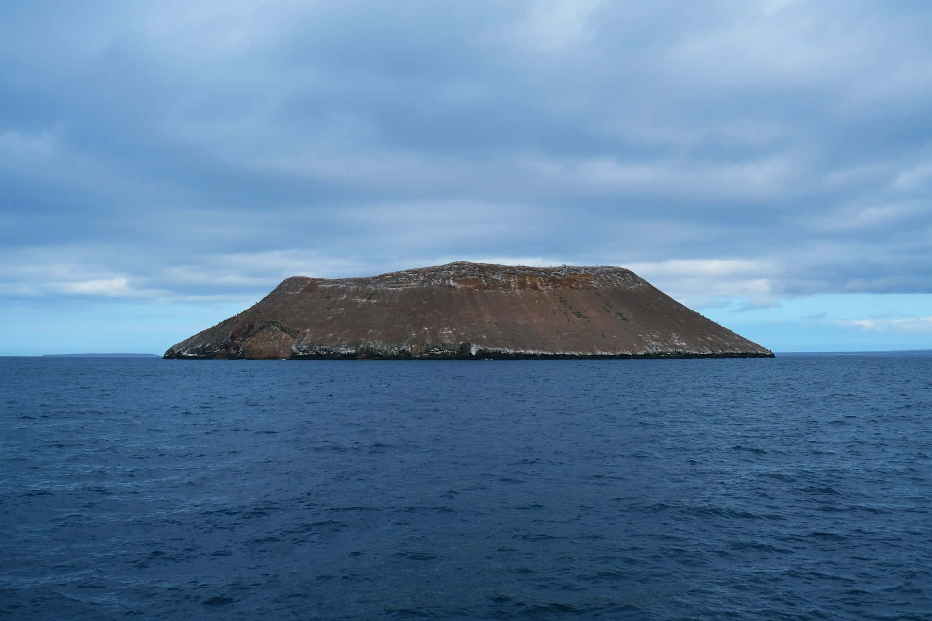 Galapagos Islands, volcanic island, brown rocky slopes, Full HD Desktop Wallpaper