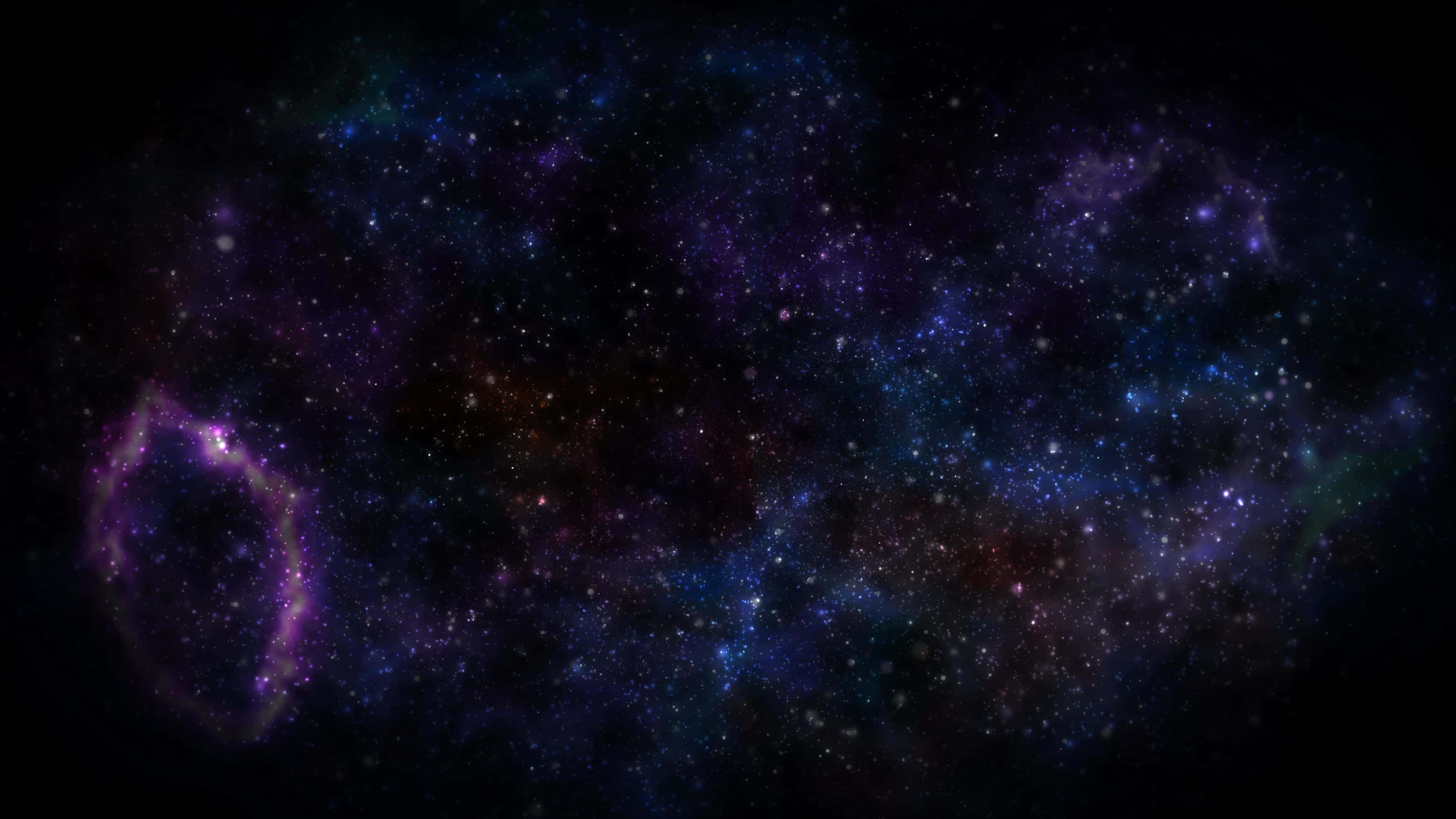 galaxy artwork, cosmic nebula, vibrant purples, 2K Desktop Wallpaper