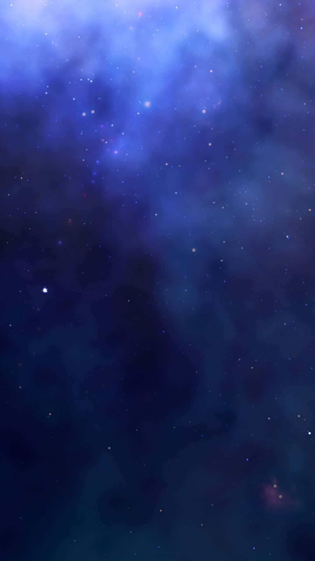 Galaxy Blue Aesthetic, blue nebulae, twinkling stars, Full HD Phone Wallpaper