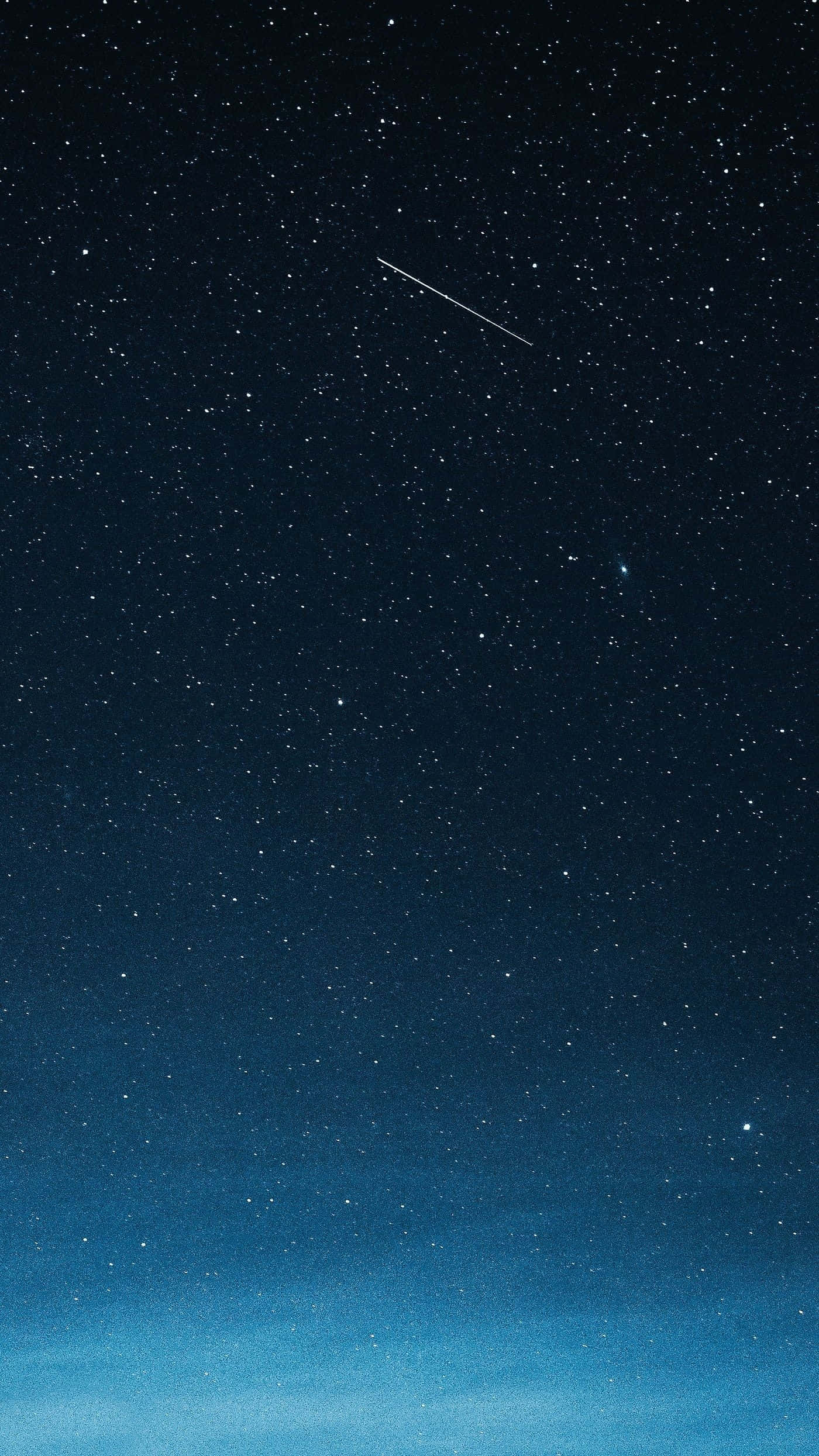 Galaxy Blue Aesthetic, shooting star, night sky, Full HD Phone Wallpaper