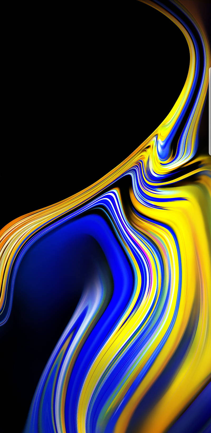 Galaxy Note 7, blue, yellow, HD Phone Wallpaper