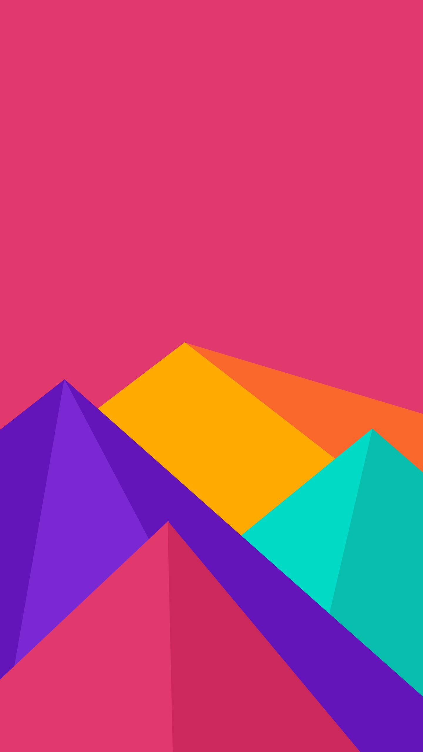 Galaxy Note 7, purple, orange, 2K Phone Wallpaper