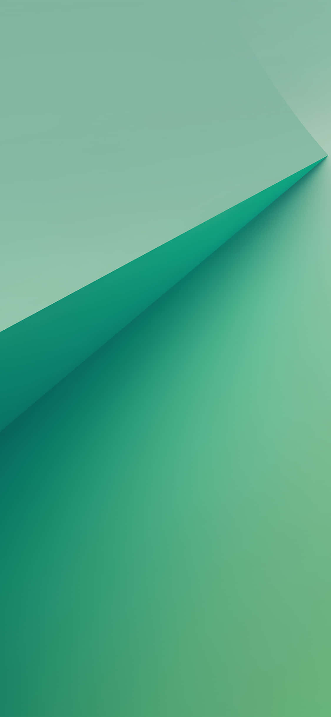 Galaxy Note, teal gradients, diagonal fold, Full HD Phone Wallpaper