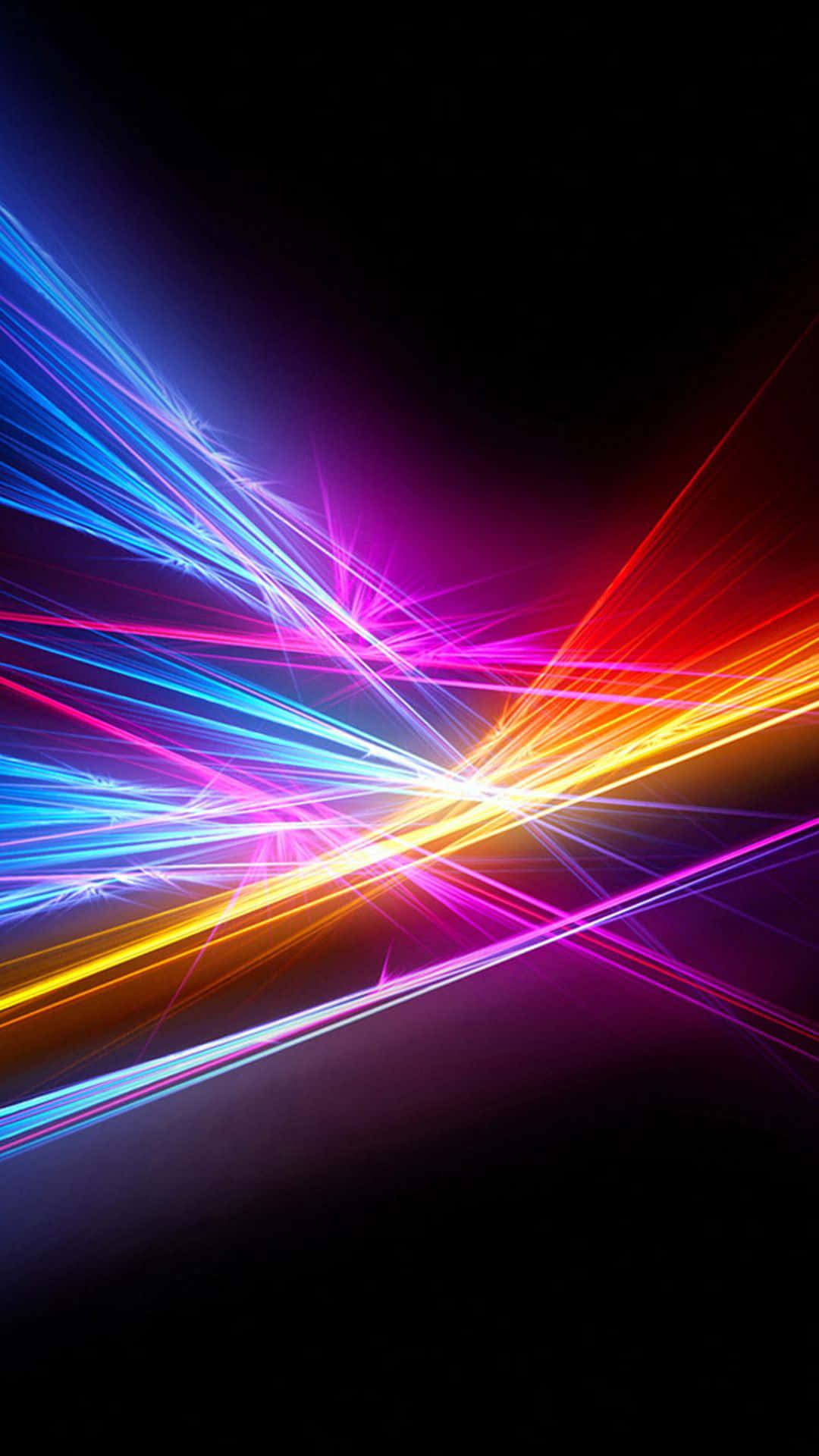 Galaxy Note, neon light streaks, blue pink and gold, Full HD Phone Wallpaper