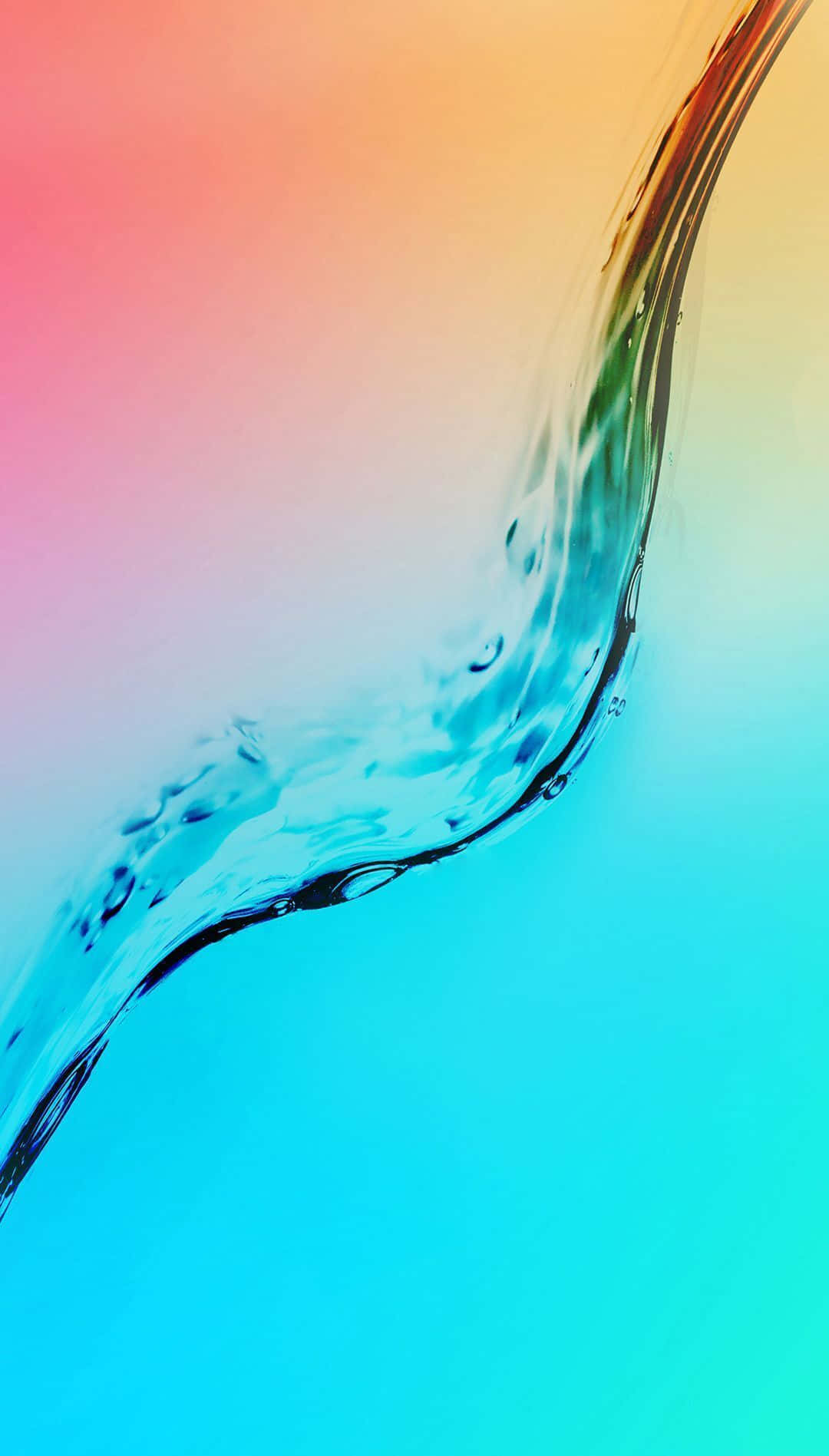 Galaxy S, pink orange yellow, cyan, HD Phone Wallpaper