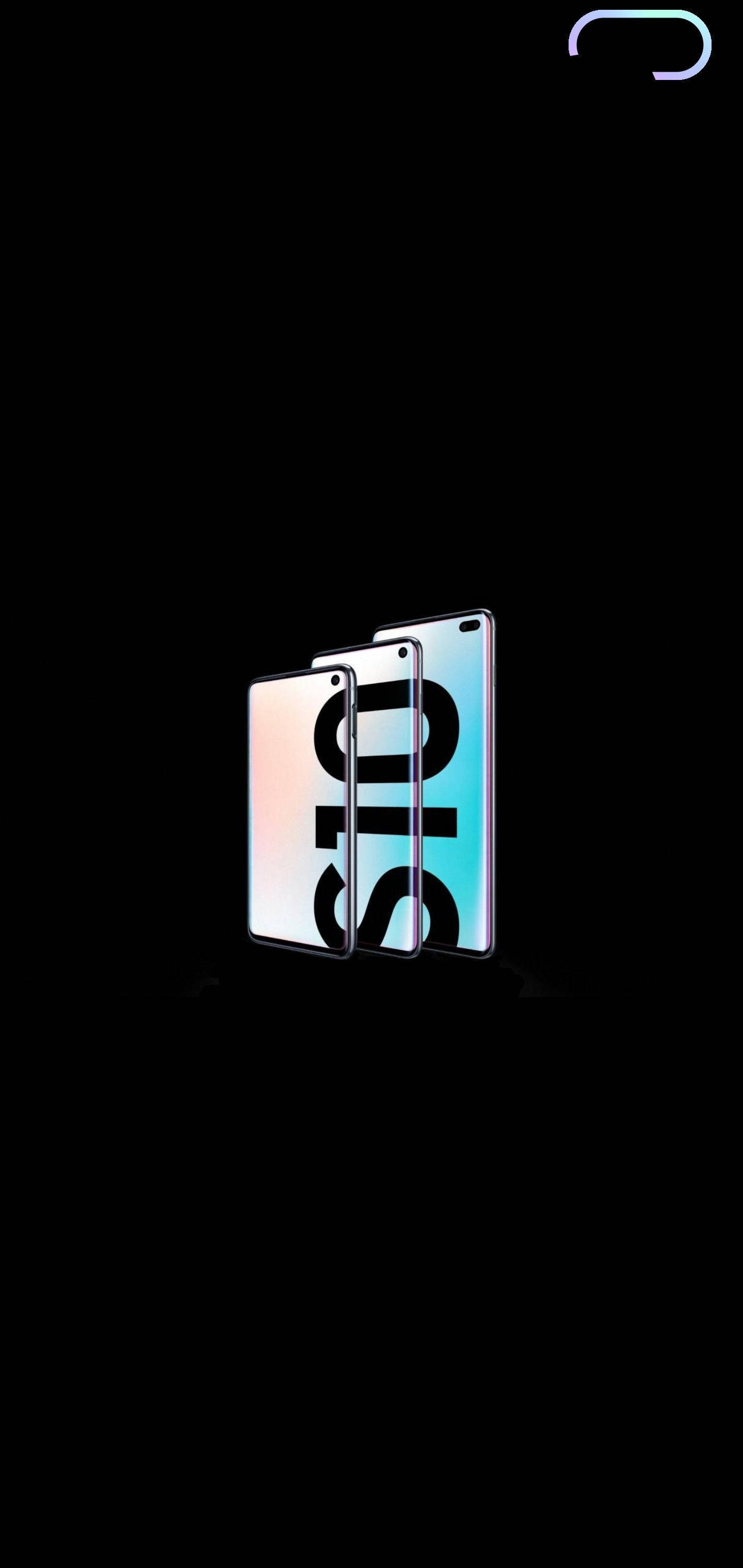 Galaxy S10 Plus, 10, black, 2K Phone Wallpaper