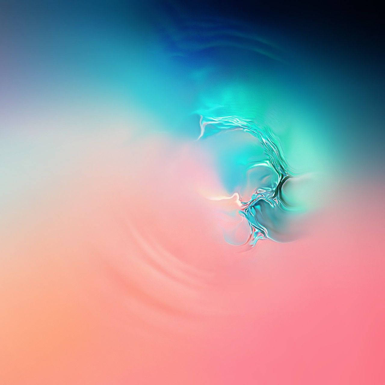 Galaxy S10, swirled pink blue, teal, HD Desktop Wallpaper