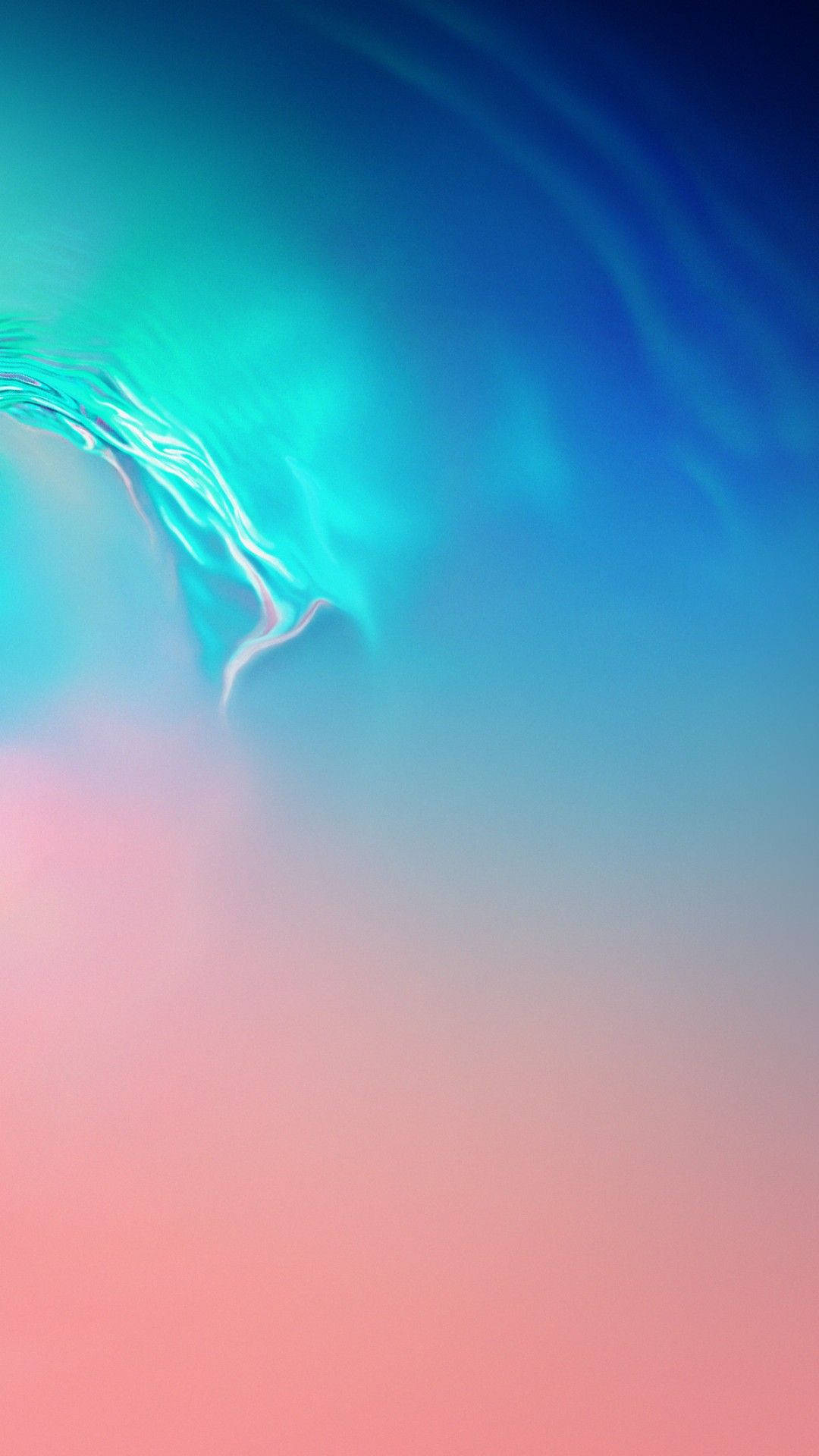 Galaxy S10, teal blue, soft pink, Full HD Phone Wallpaper