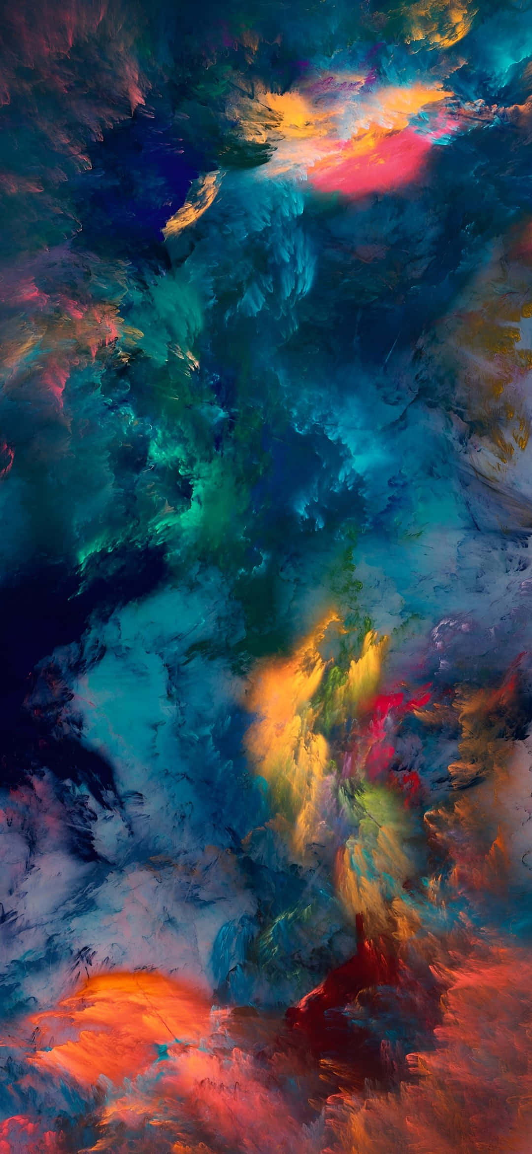 Galaxy S25, teal blue, orange, Full HD Phone Wallpaper