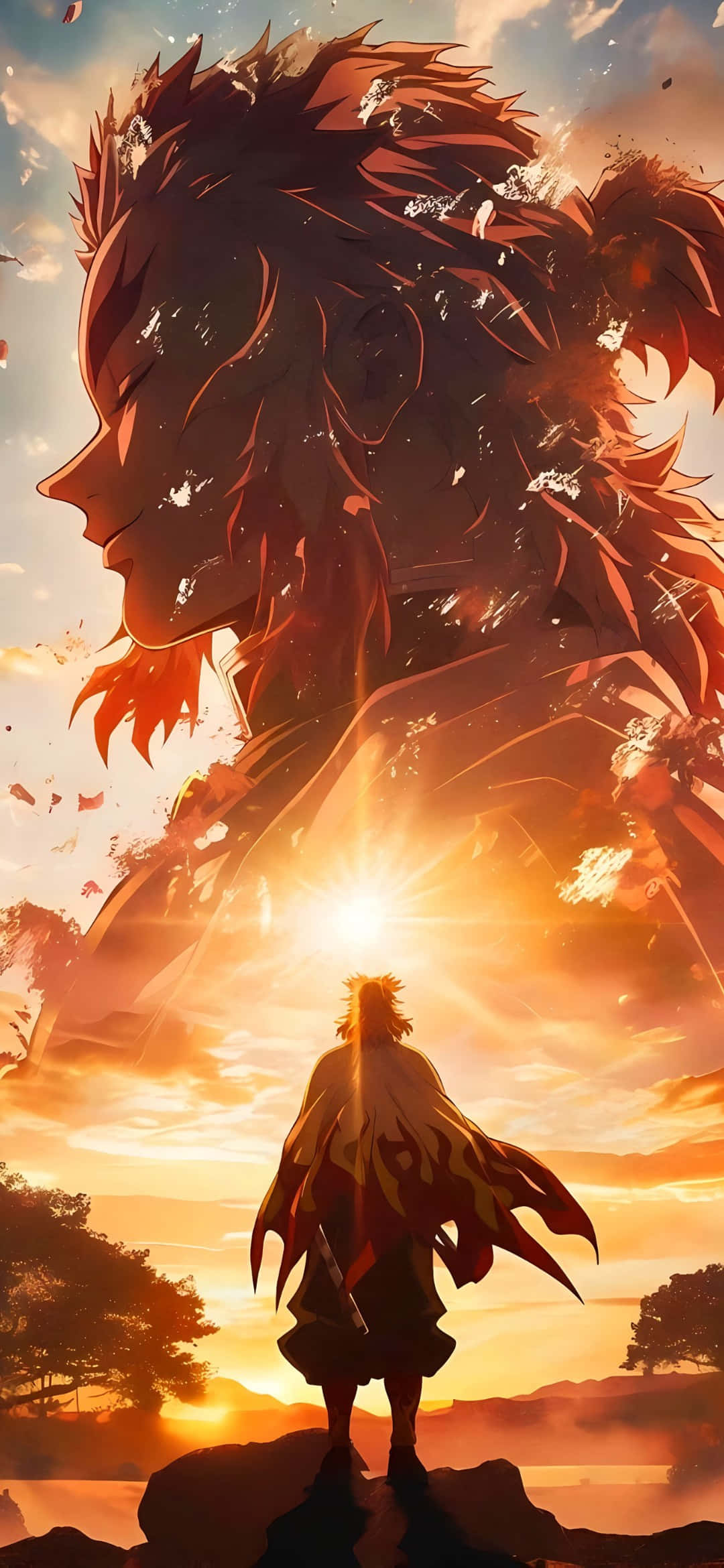 Galaxy S25, anime, sunset, Full HD Phone Wallpaper