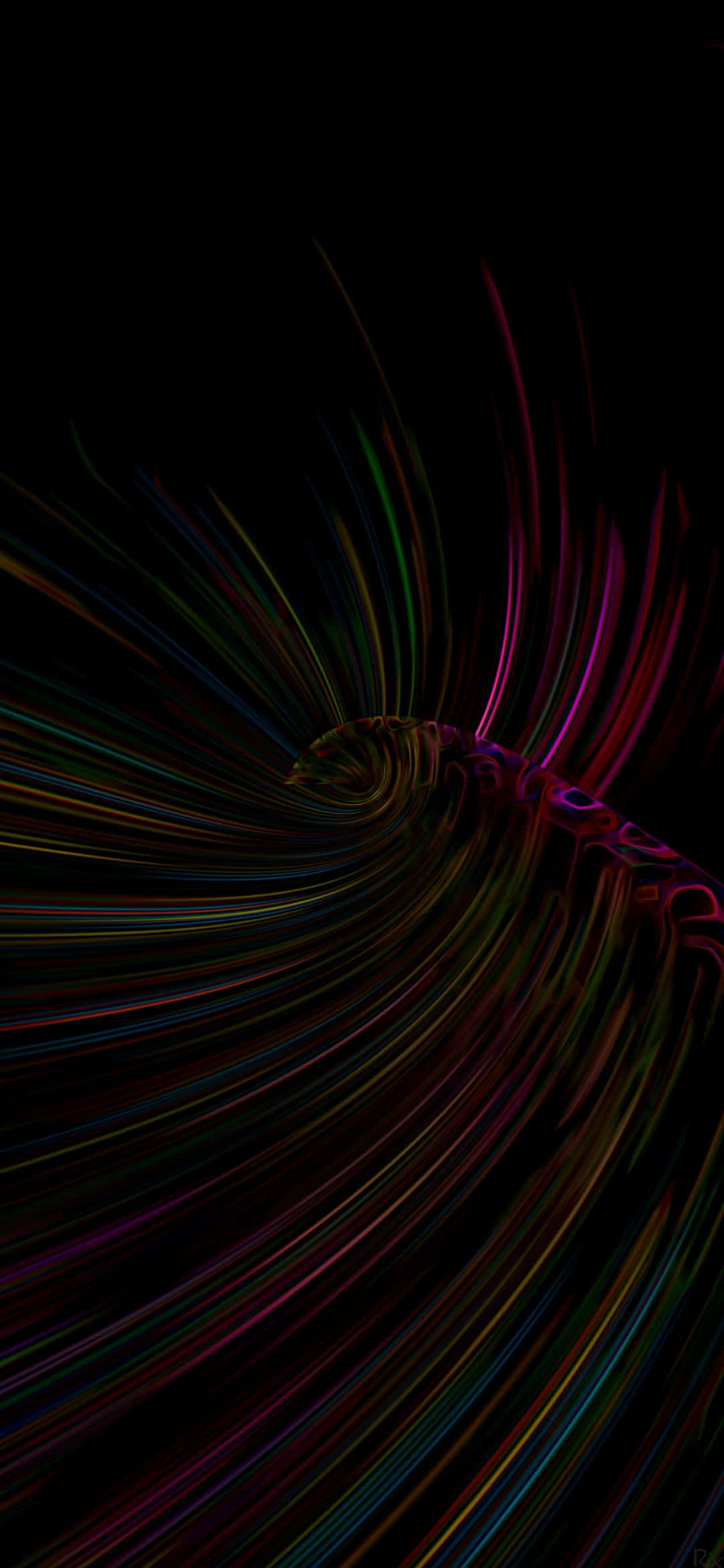 Galaxy S25, dynamic wallpaper, neon streaks, Full HD Phone Wallpaper