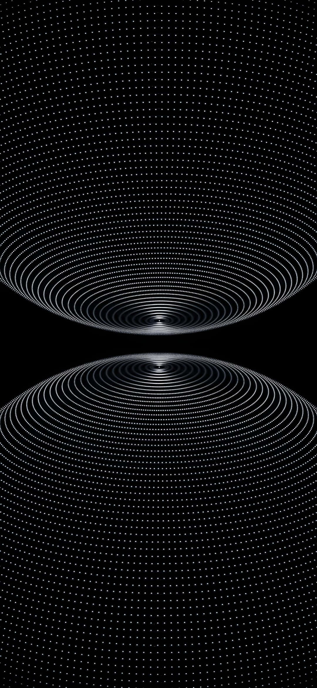 Galaxy S25, black background, concentric white dotted circles, Full HD Phone Wallpaper