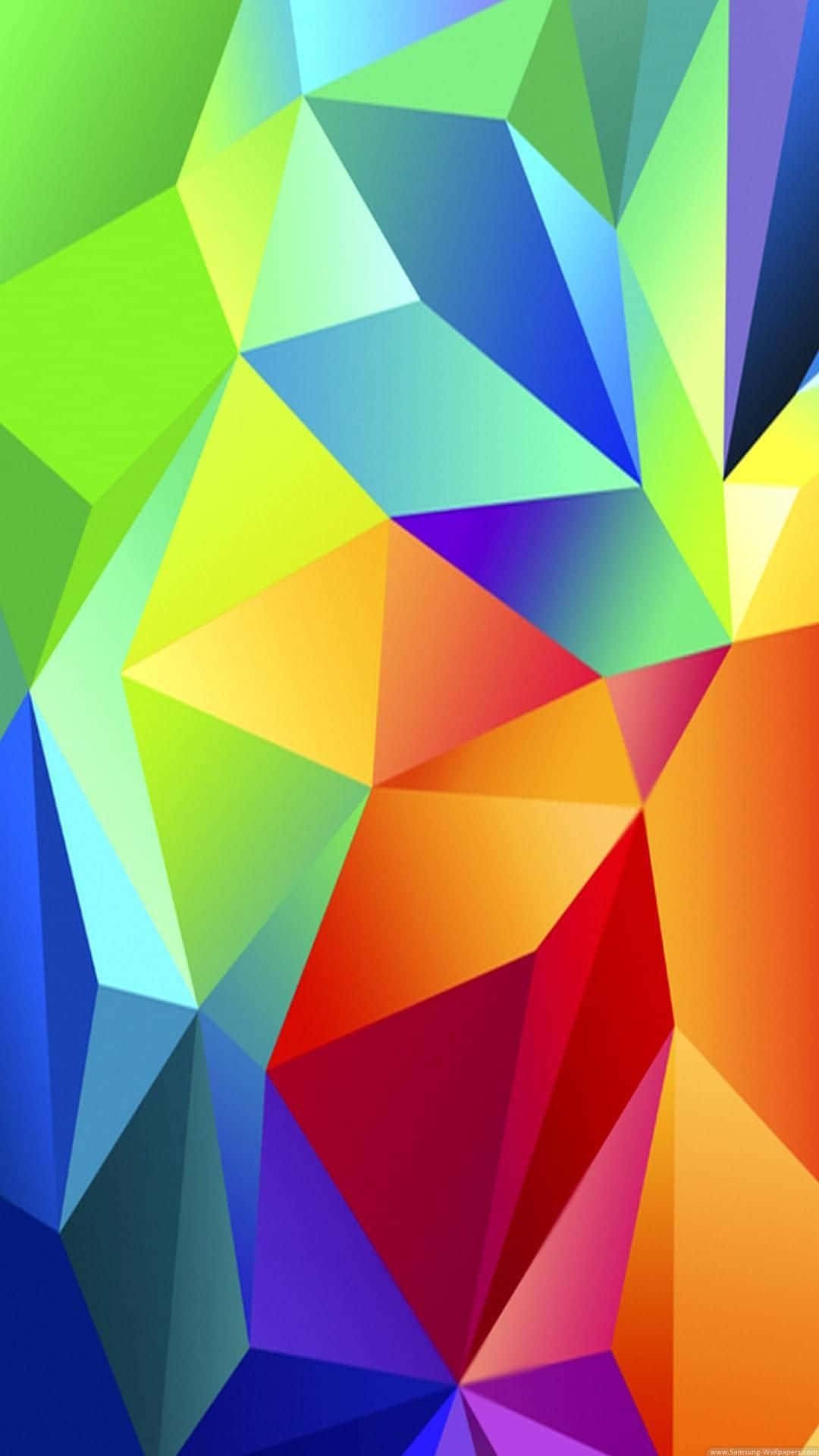 Galaxy S5, Official Stock Theme, rainbow hues, Full HD Phone Wallpaper