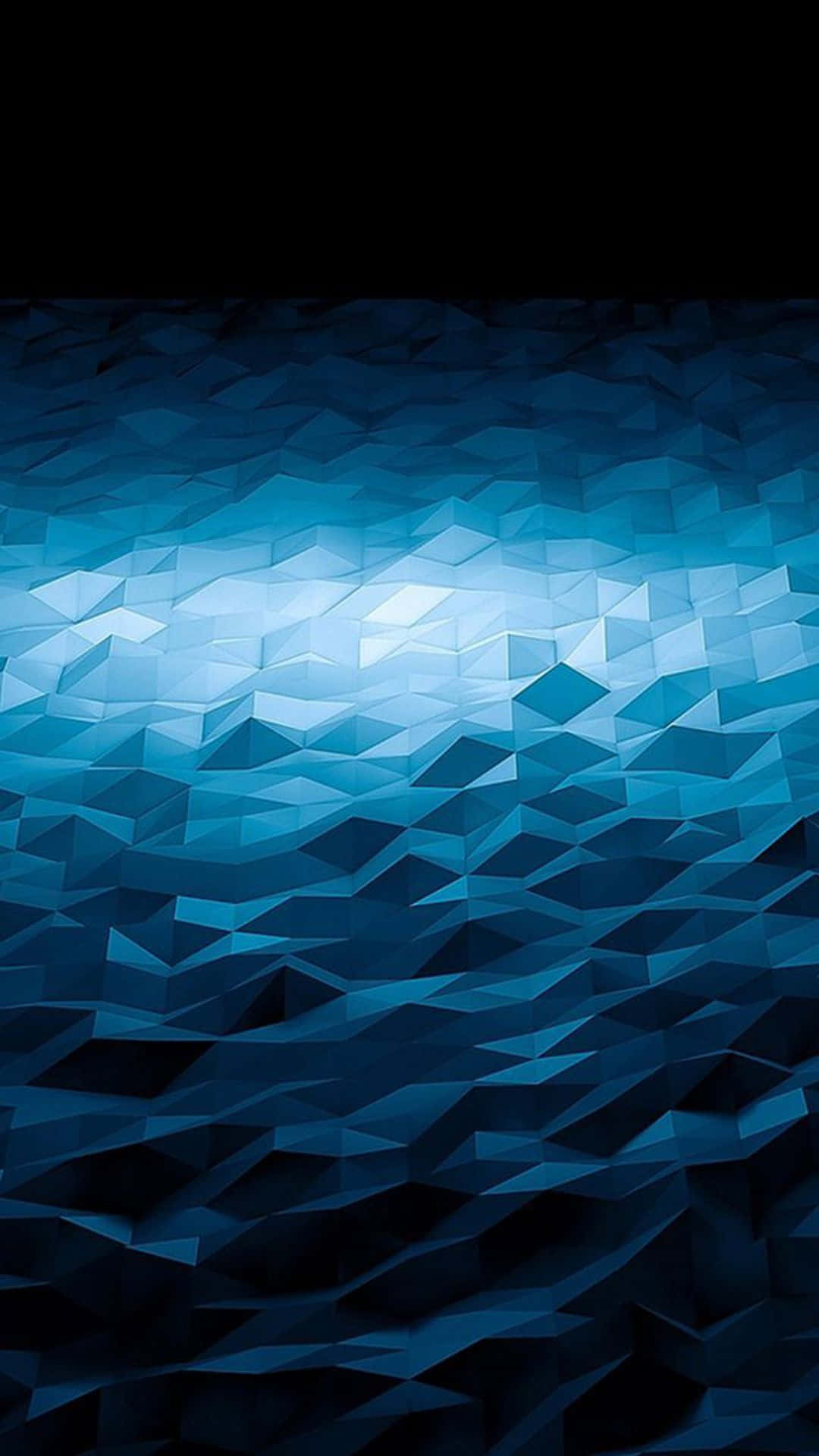 Galaxy S5, blue, polygon, Full HD Phone Wallpaper