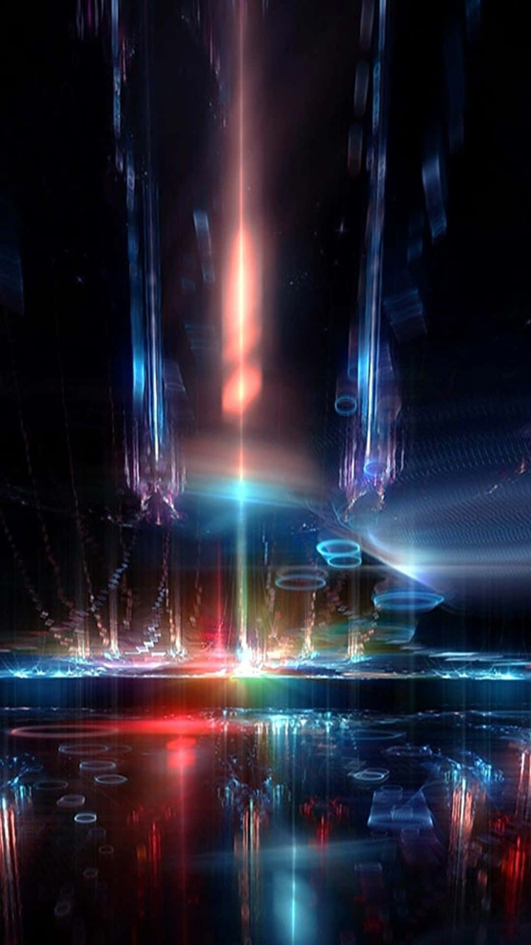 Galaxy S5, neon lights, dark digital void, Full HD Phone Wallpaper