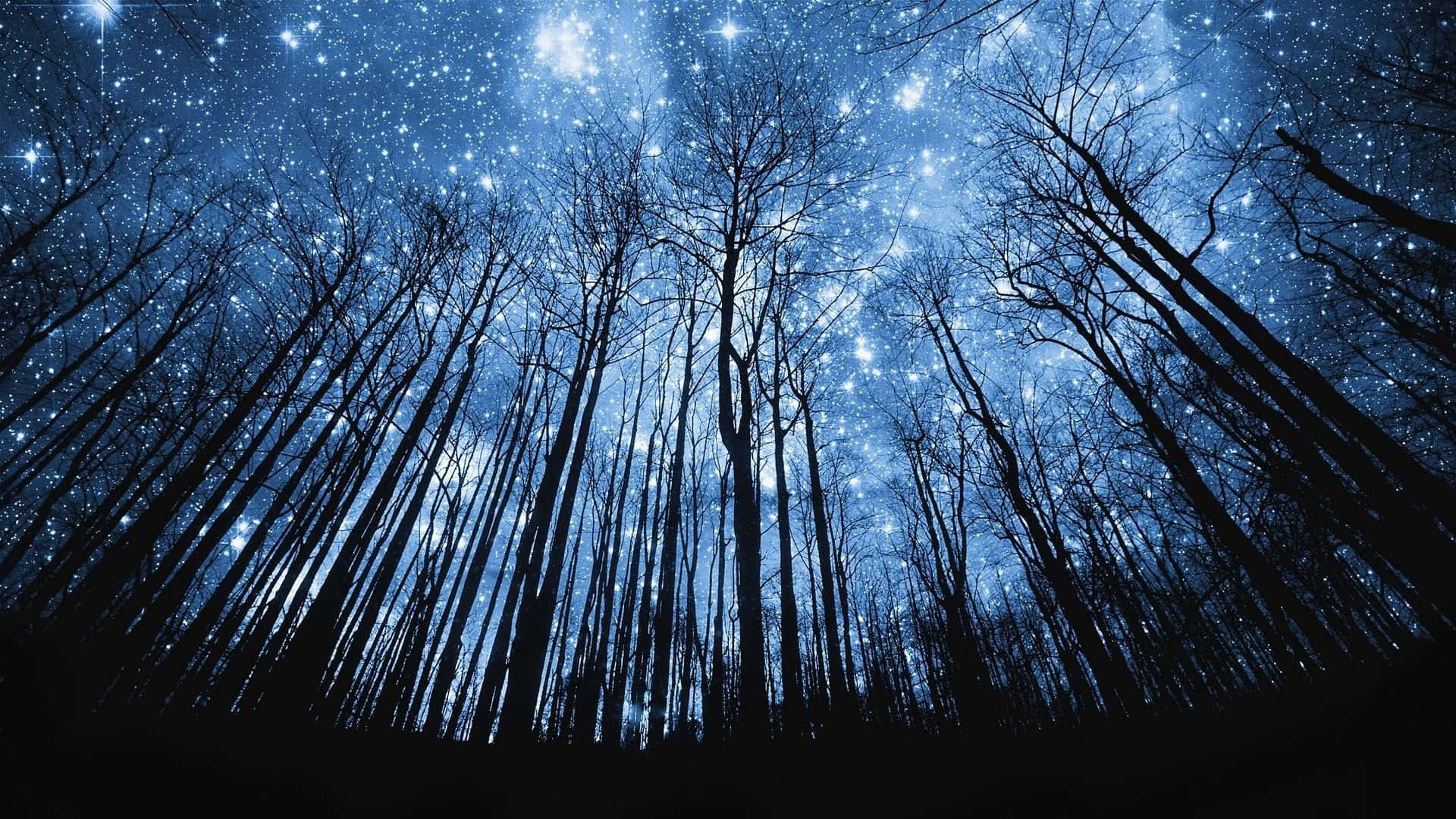 Galaxy Sky, starry night sky, cosmic blue light, Full HD Desktop Wallpaper