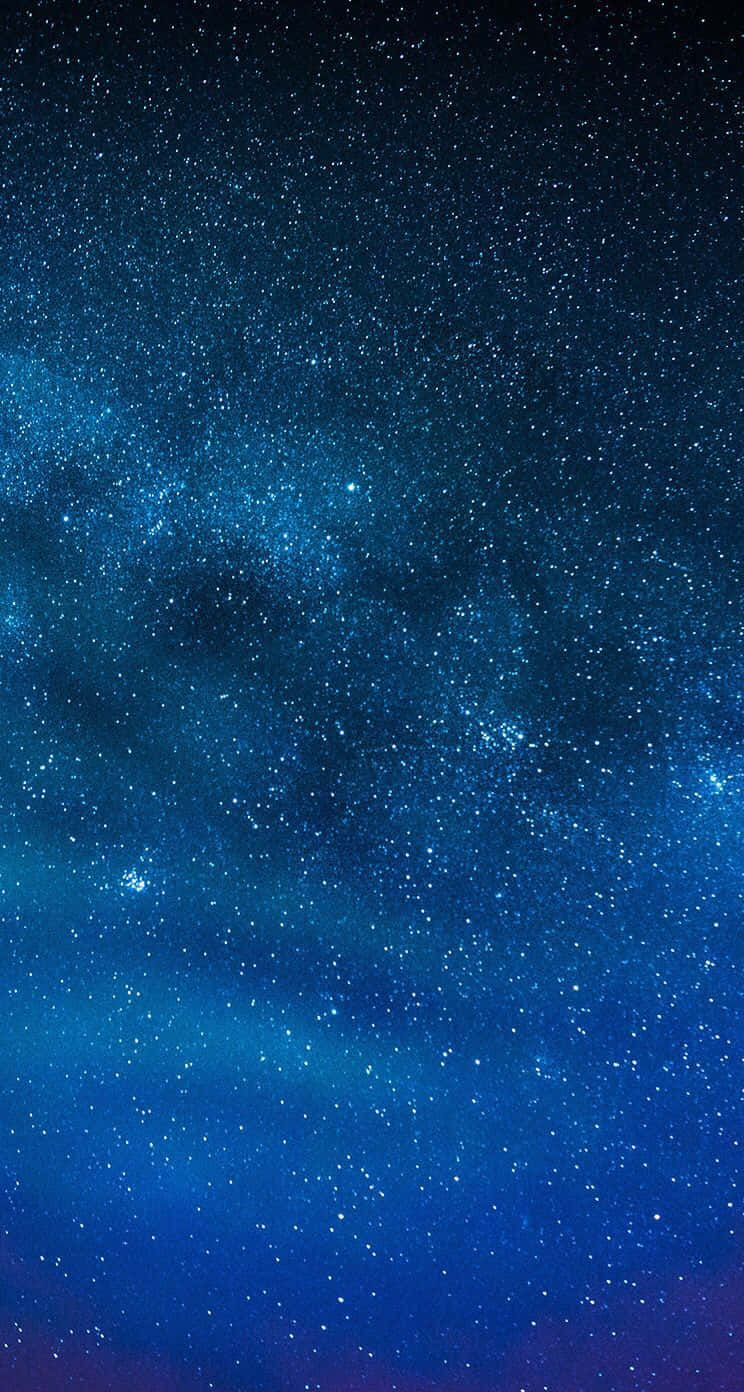 Galaxy Sky, deep blue starfield, glowing cosmic dust, HD Phone Wallpaper