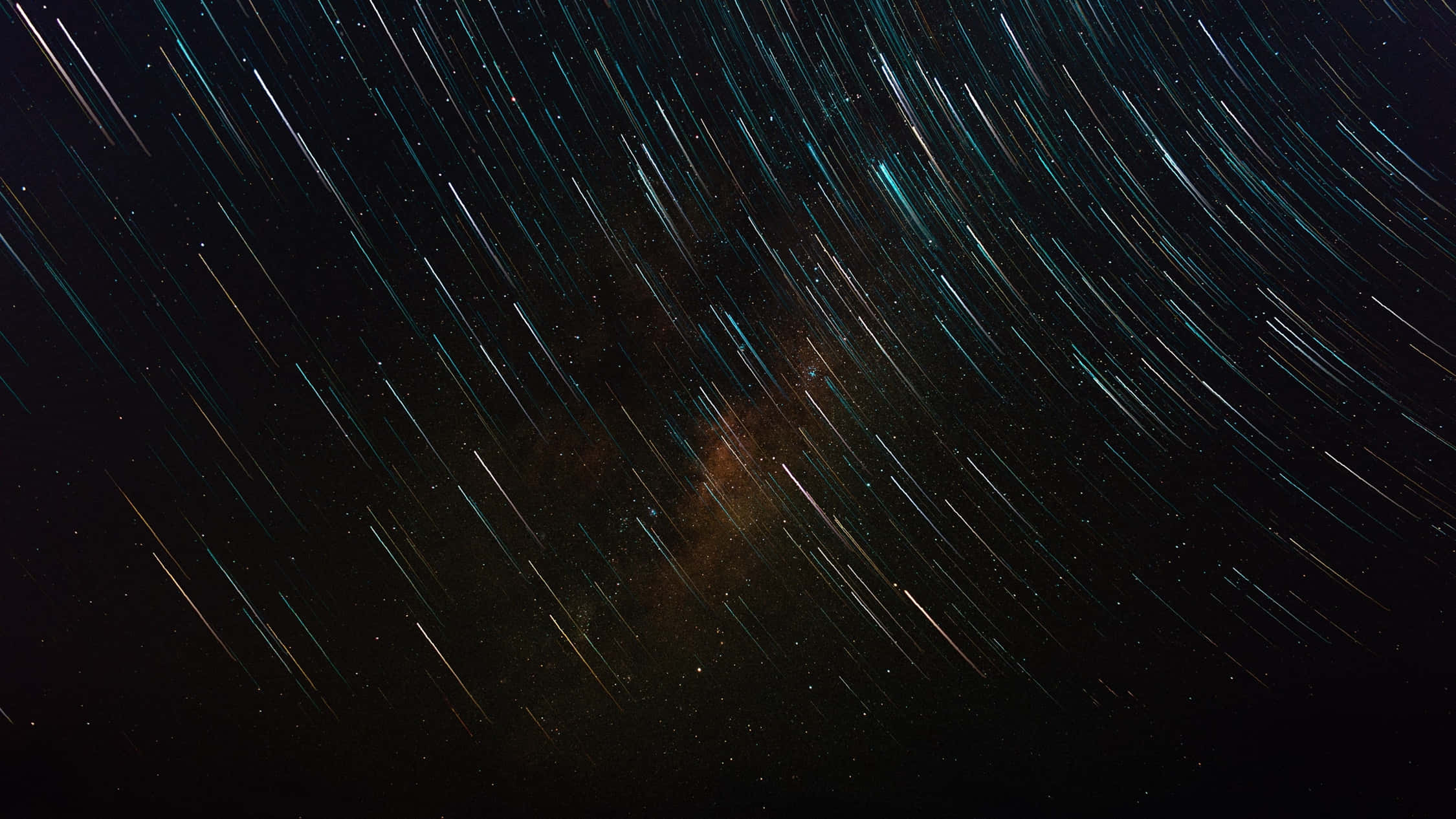 Galaxy Sky, teal, gold, Full HD Desktop Wallpaper