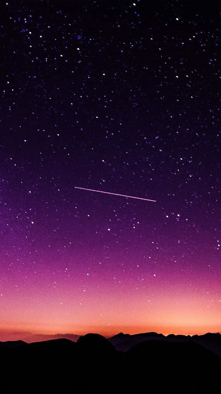Galaxy Sky, vibrant purple, orange twilight sky, HD Phone Wallpaper