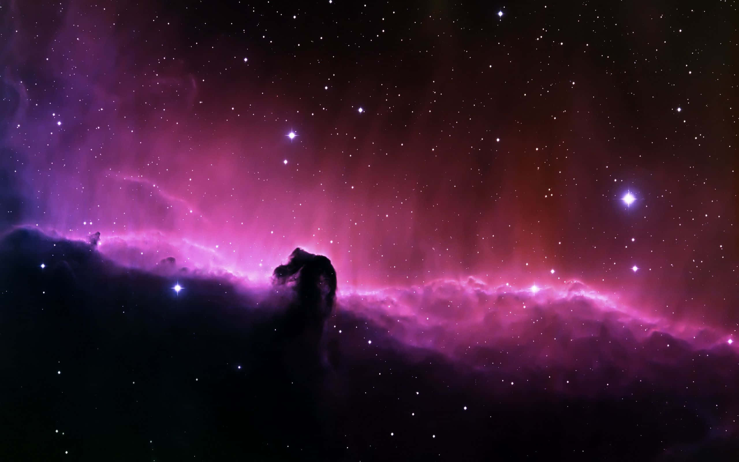 Galaxy Stars, cosmic nebula, vibrant purple, 2K Desktop Wallpaper