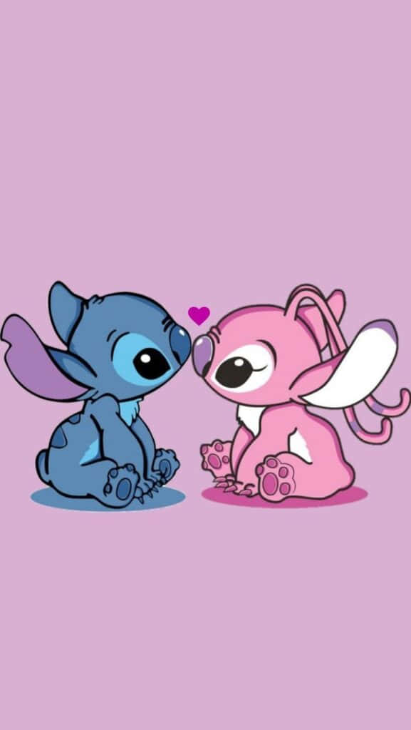 Stitch, Angel, blue, SD Phone Wallpaper