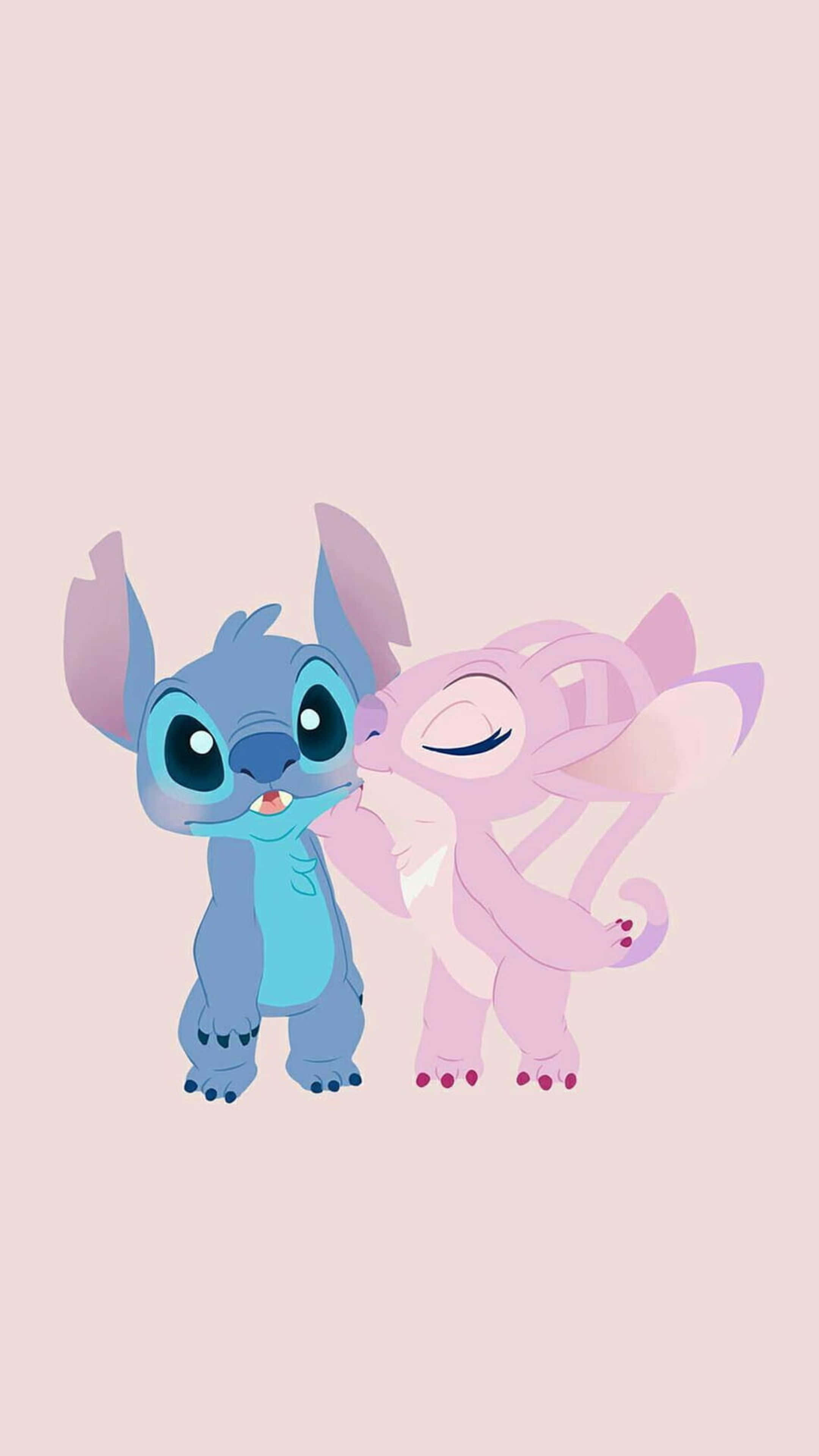 Stitch, blue Stitch, pink Stitch, 4K Phone Wallpaper