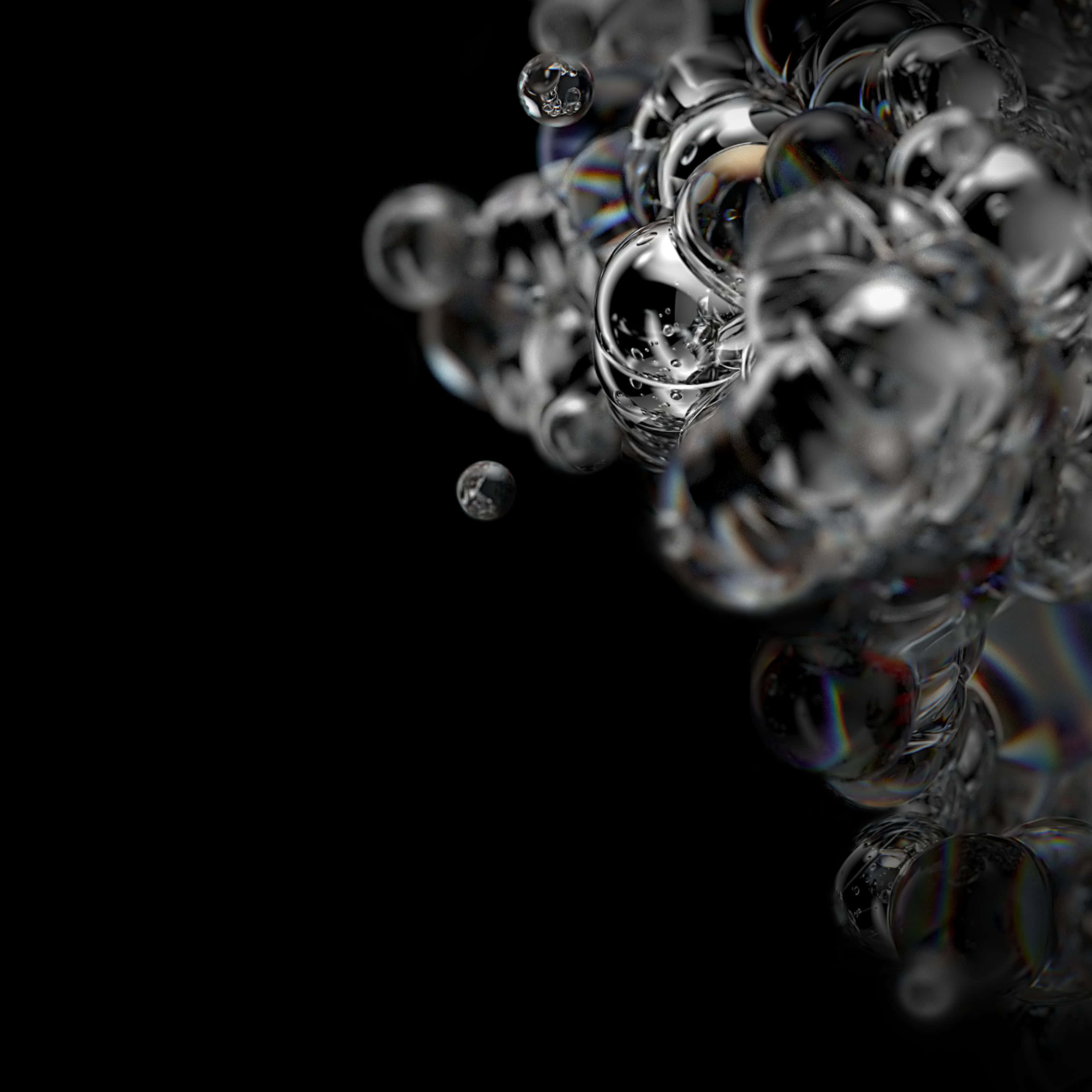 Galaxy Tab, 3200 x 3200, stark black background, 2K Desktop Wallpaper
