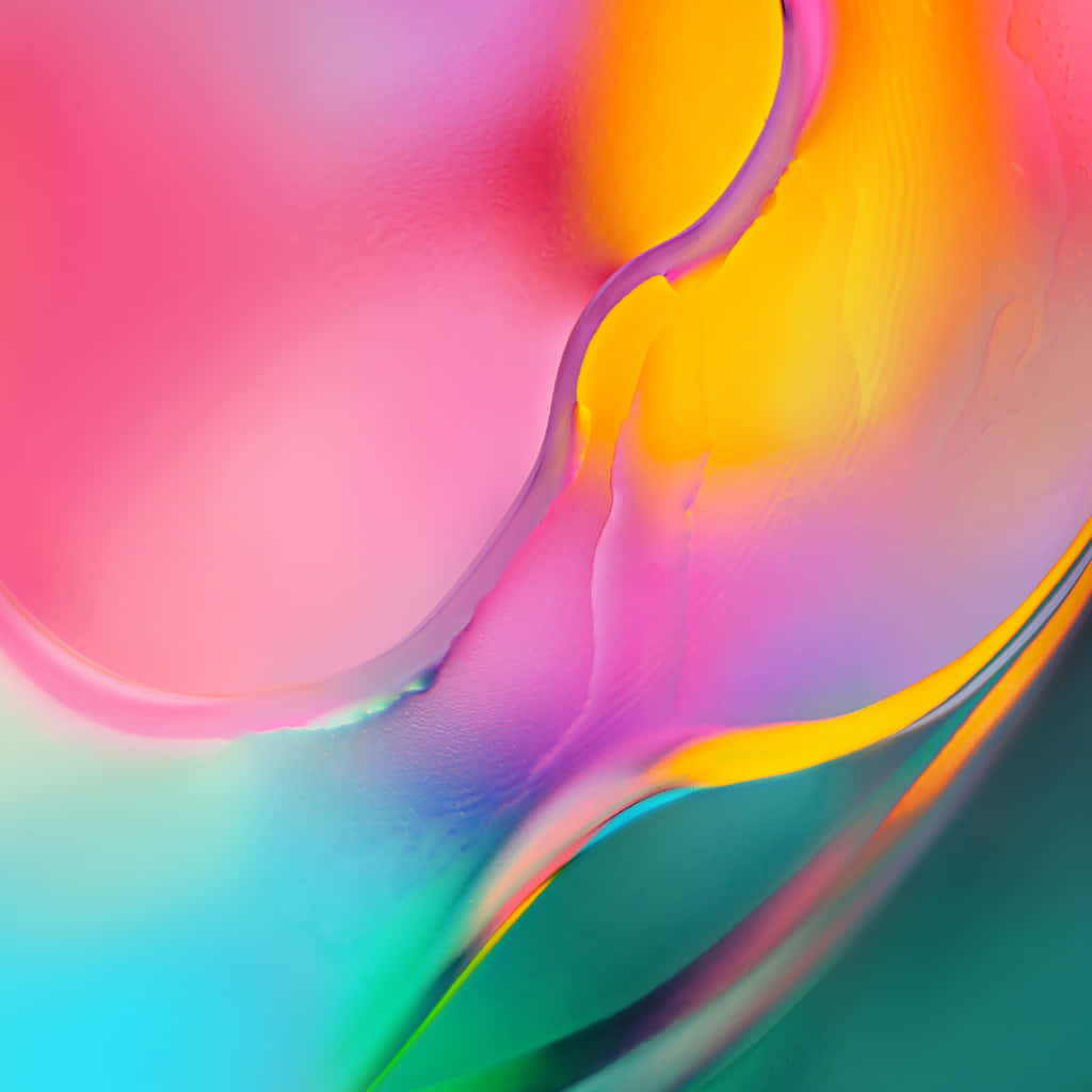 Galaxy Tab, pink, yellow, SD Desktop Wallpaper