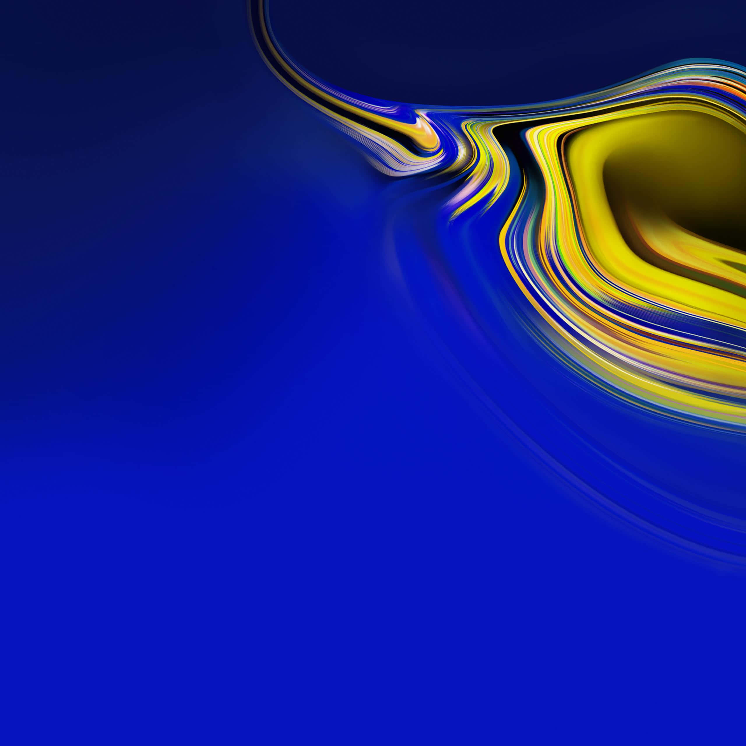 Galaxy Tab, yellow, blue, 2K Desktop Wallpaper