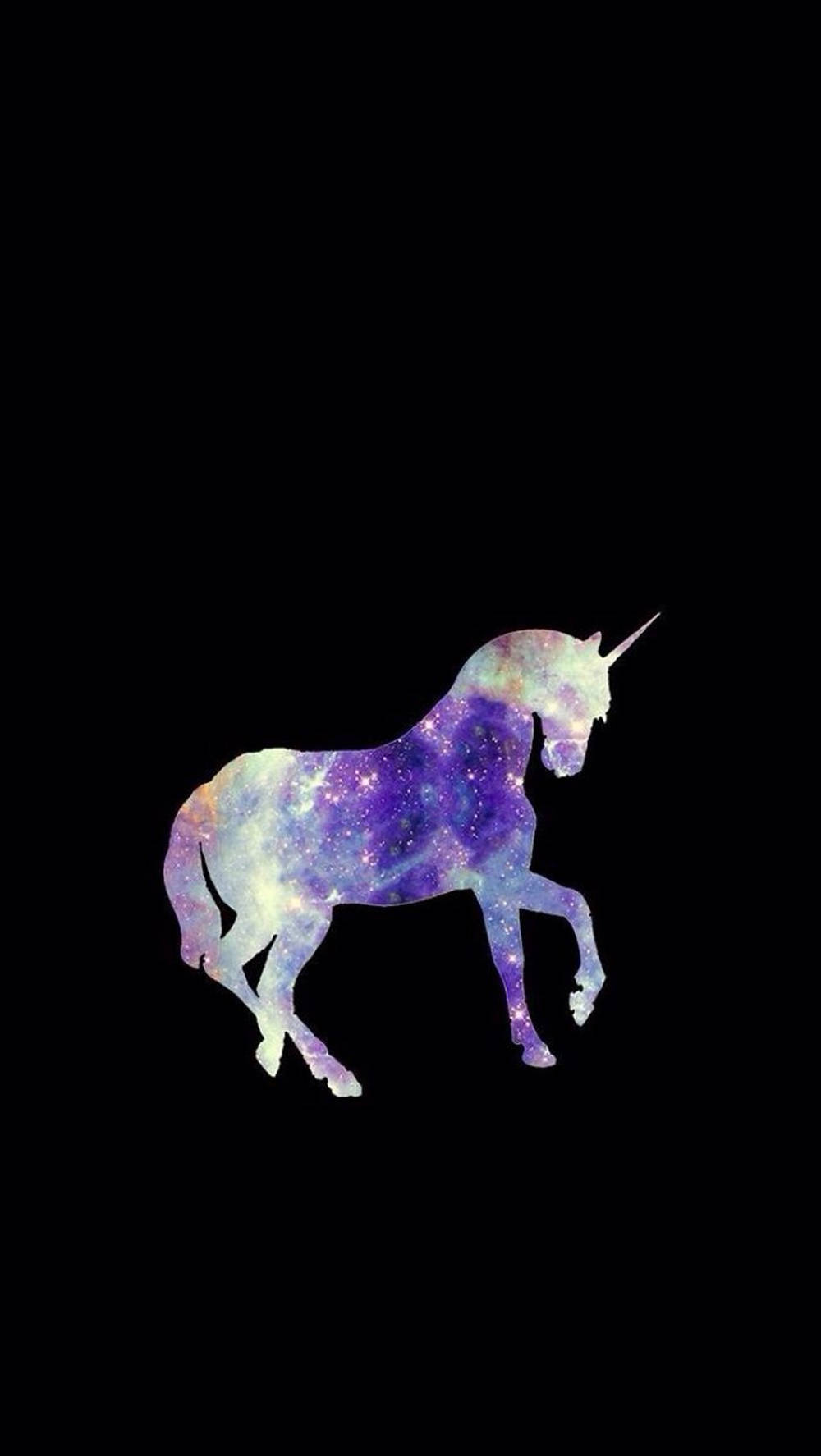 Galaxy Unicorn, colorful gradient, silhouette, HD Phone Wallpaper