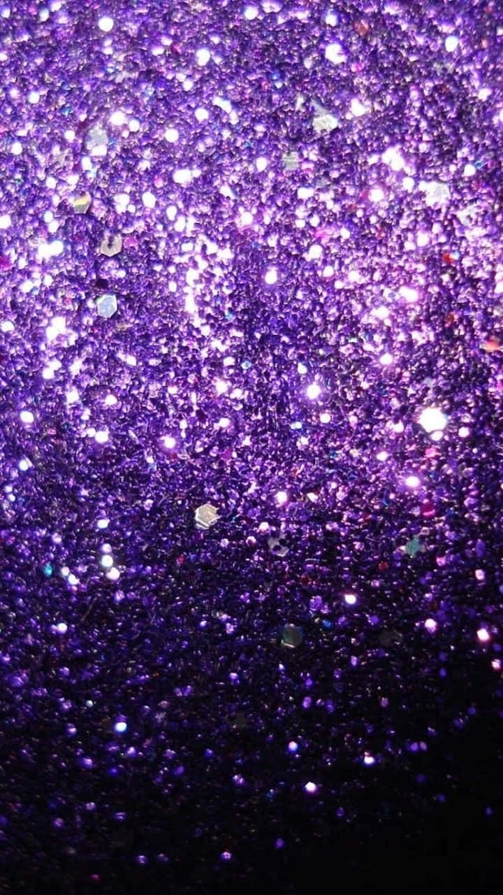 glitter galaxy, purple glitter, lavender, HD Phone Wallpaper