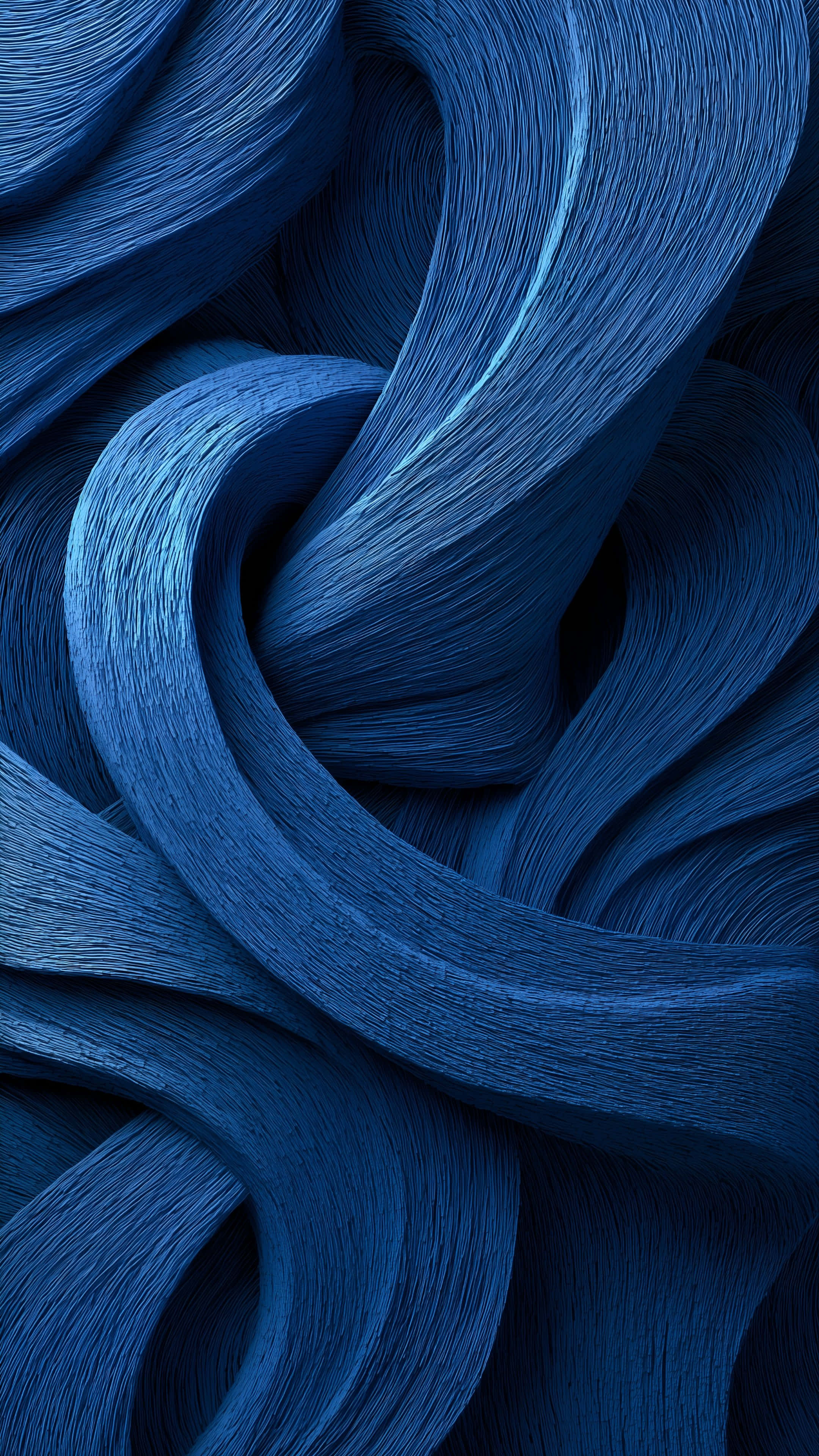 Galaxy Z Flip 7, blue, abstract swirls, 4K Phone Wallpaper
