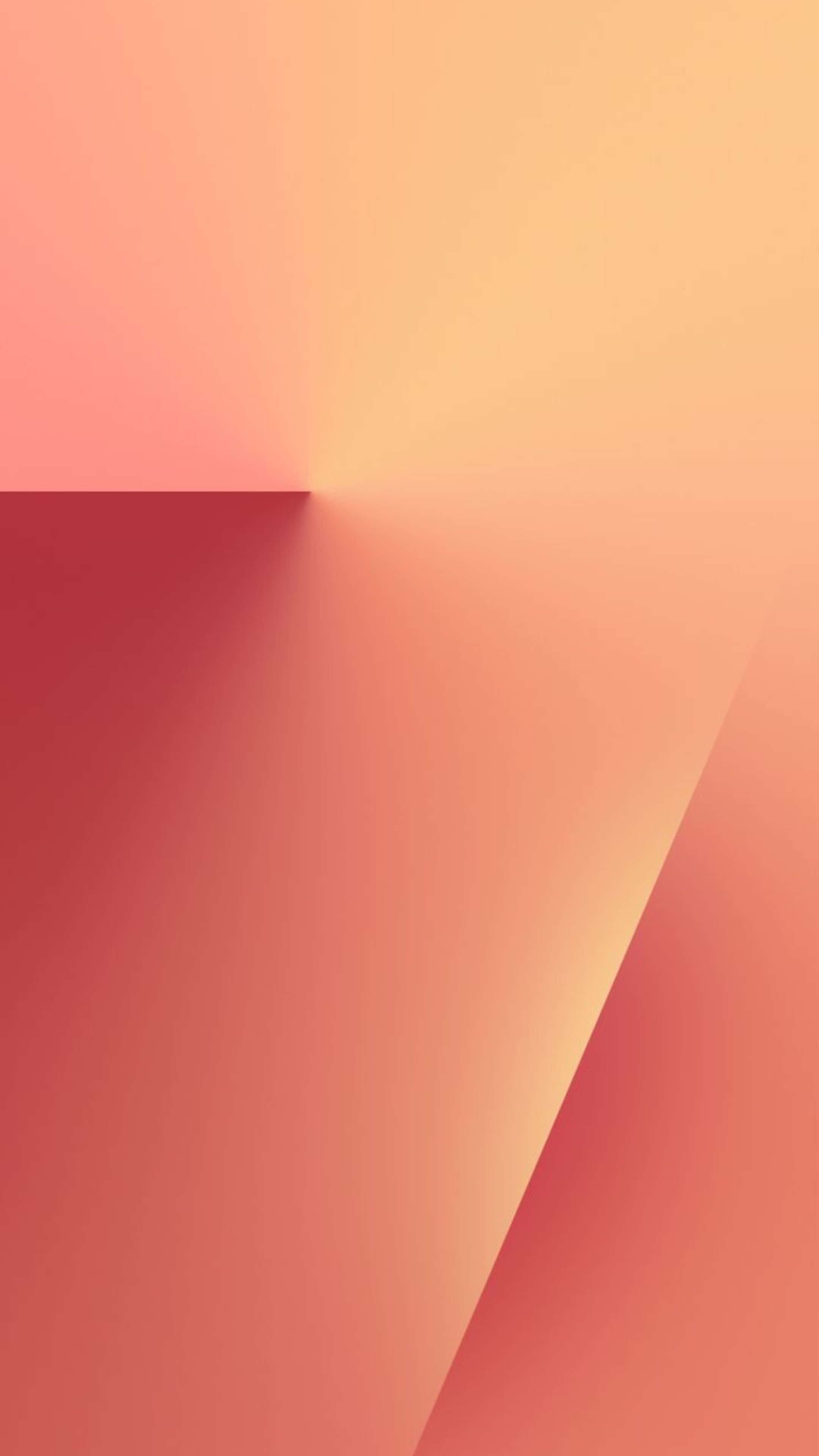 Galaxy Z Flip 7, warm coral peach, muted red, 4K Phone Wallpaper