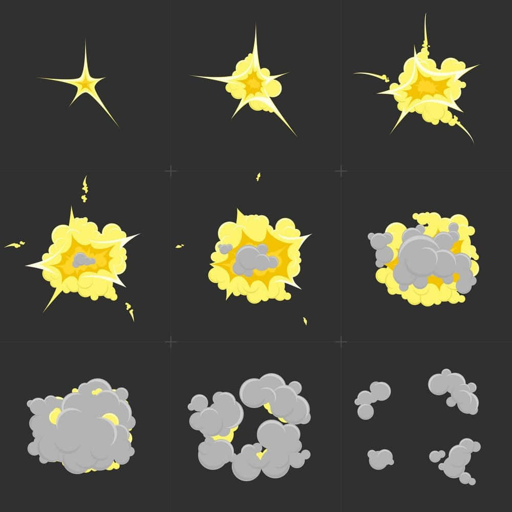 Game Animation, yellow, gray, SD Desktop Wallpaper