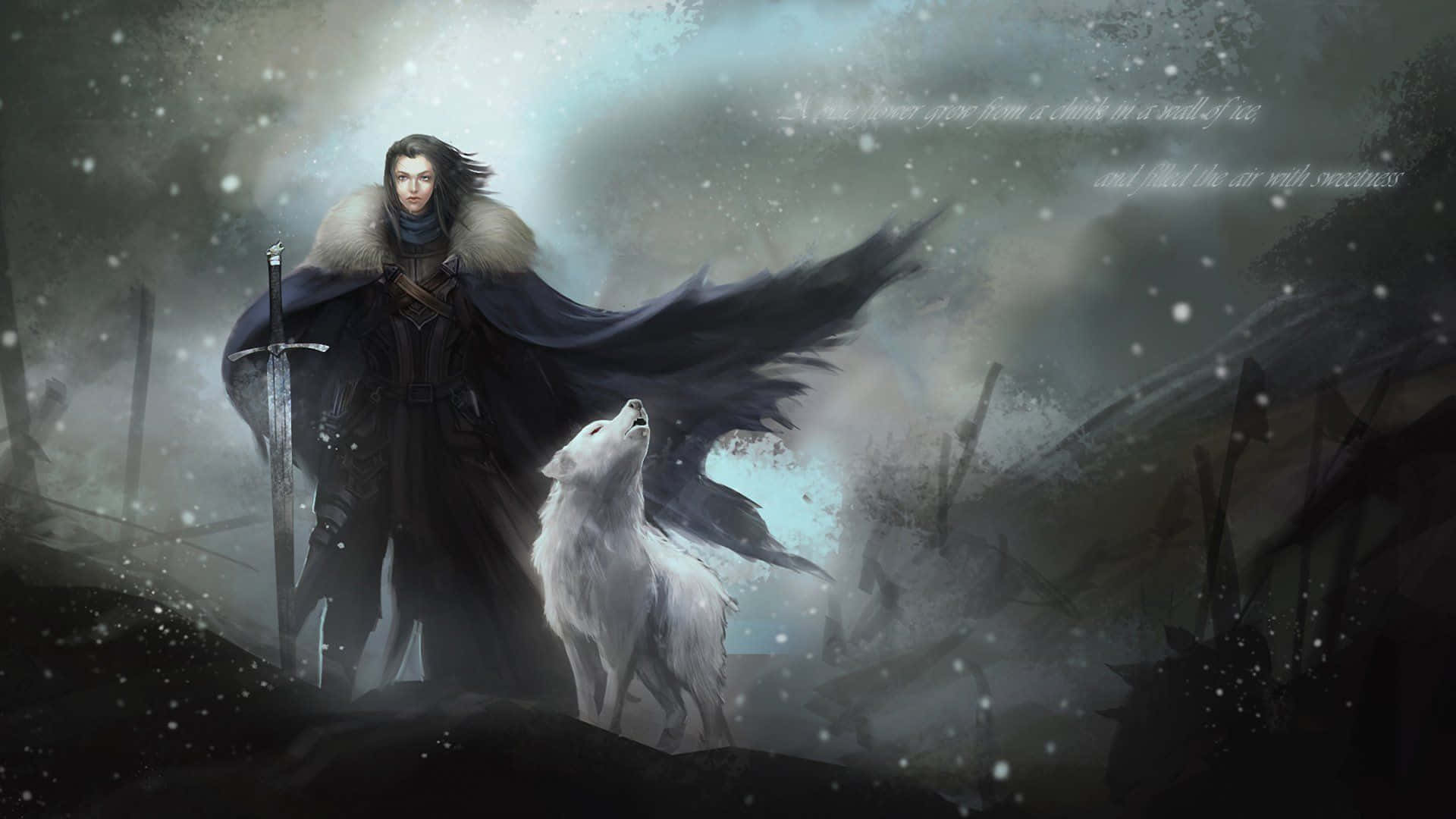 The Wonders of Gaming Art, lone warrior, dark cloak, Full HD Desktop Wallpaper