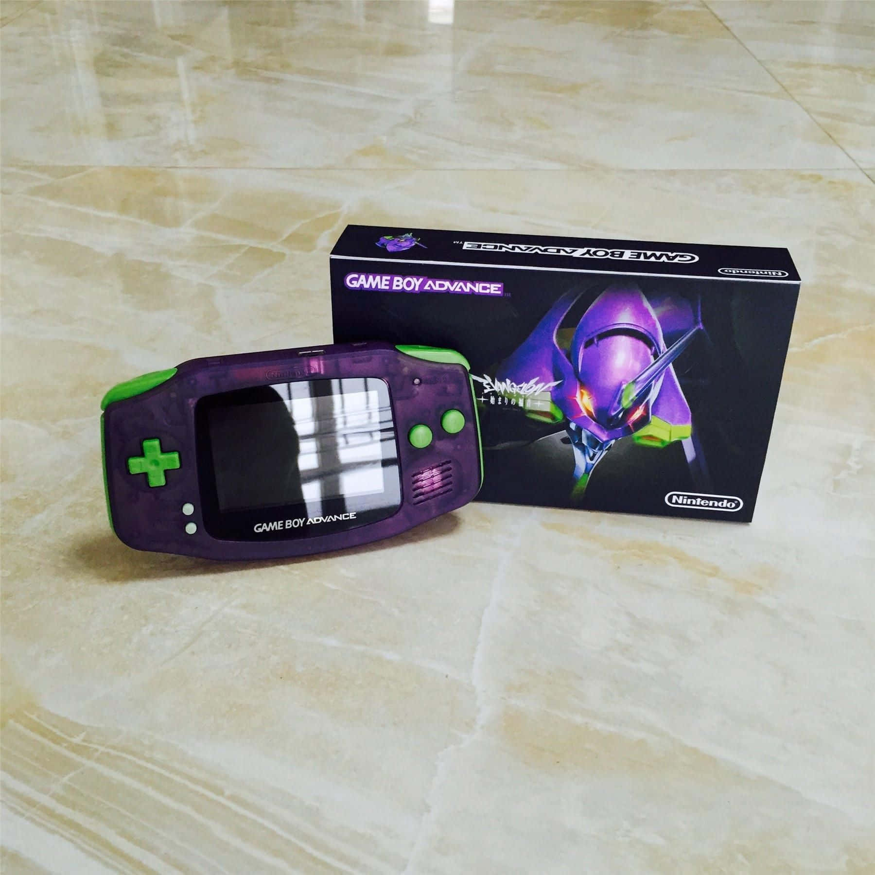 Game Boy Advance, purple, green, HD Desktop Wallpaper