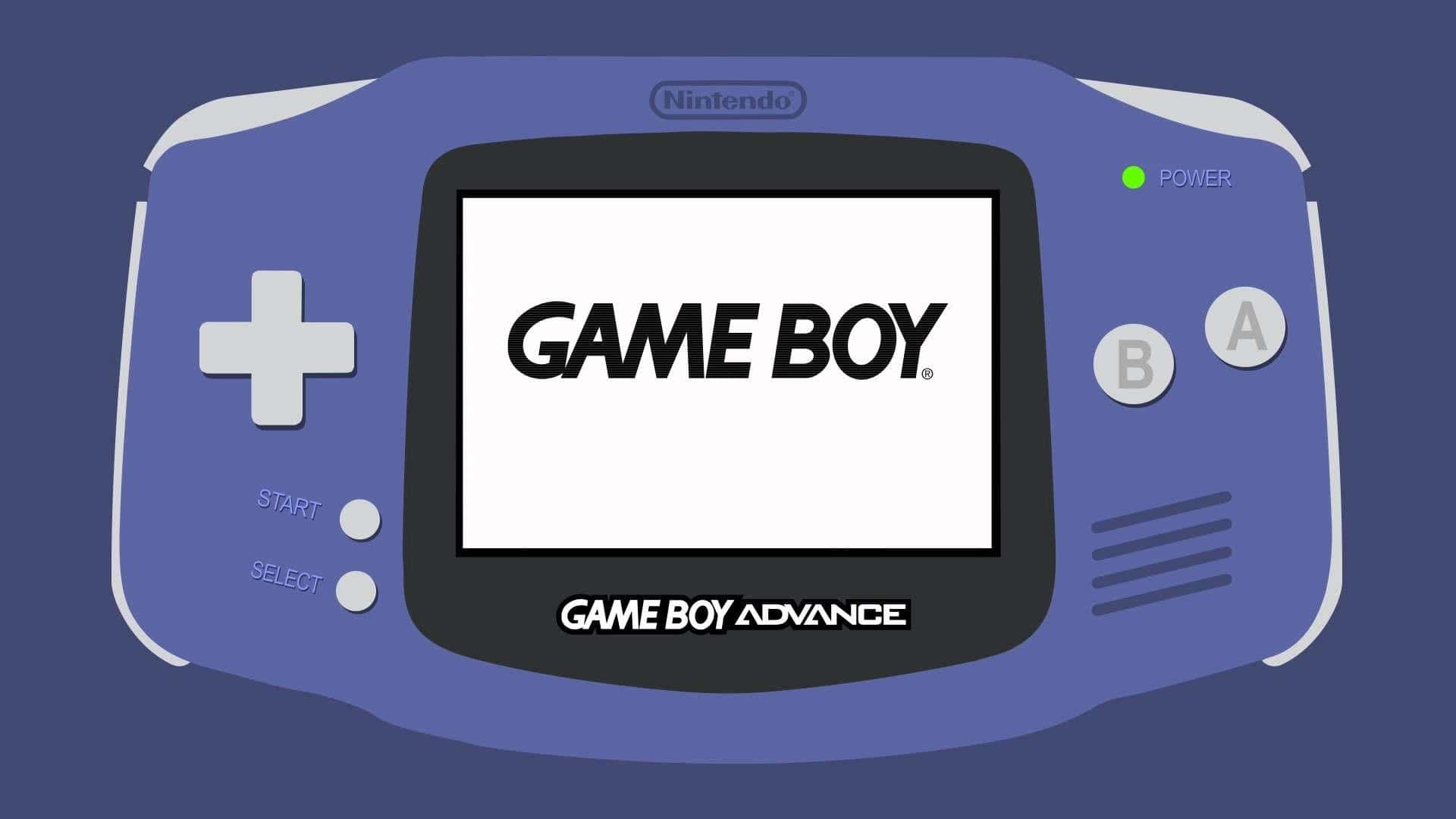 Game Boy Advance, purple, black, Full HD Desktop Wallpaper
